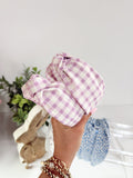 Springtime Gingham Knotted Headbands