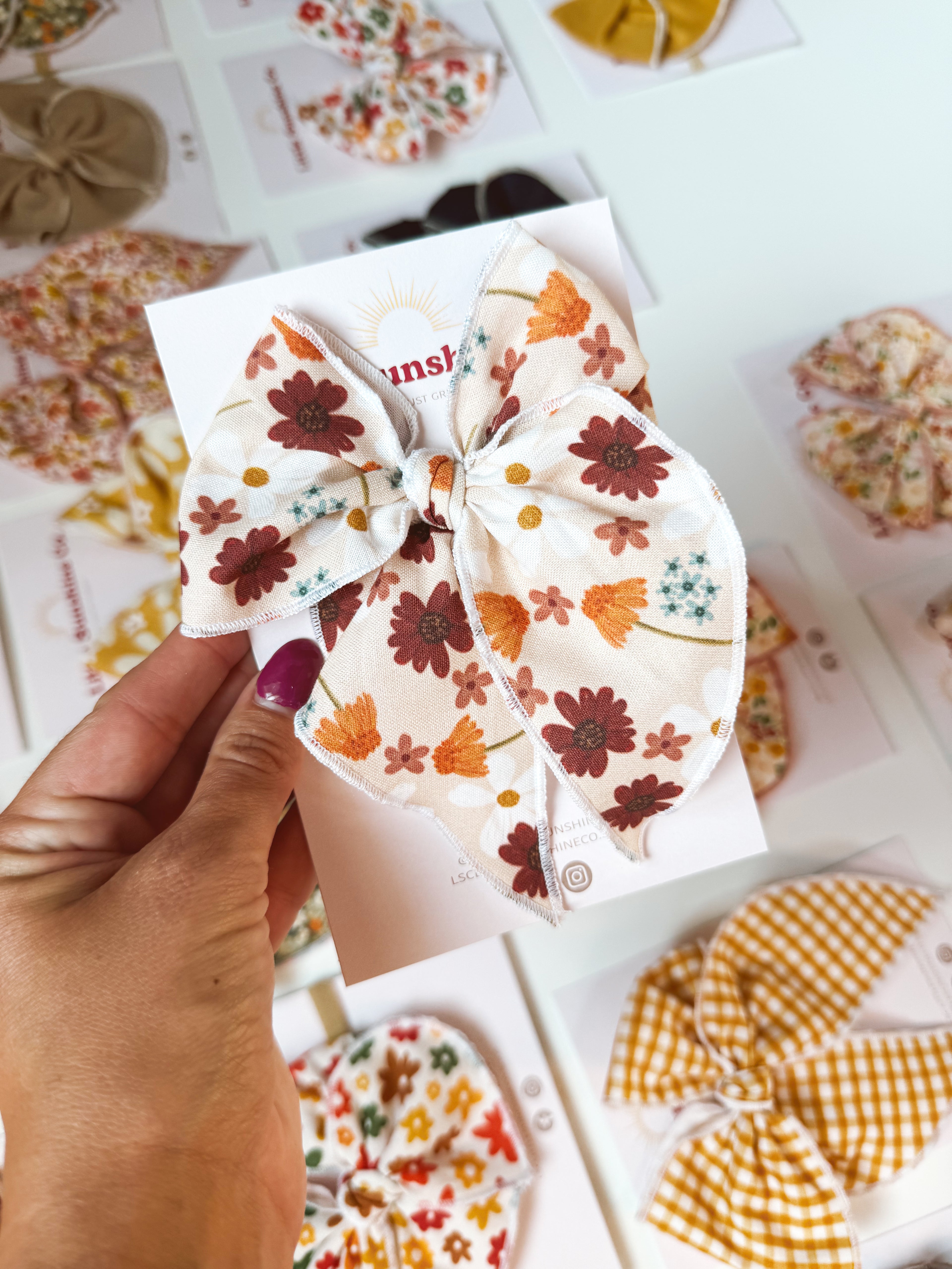 Autumn Stroll Hair Bows 🍁