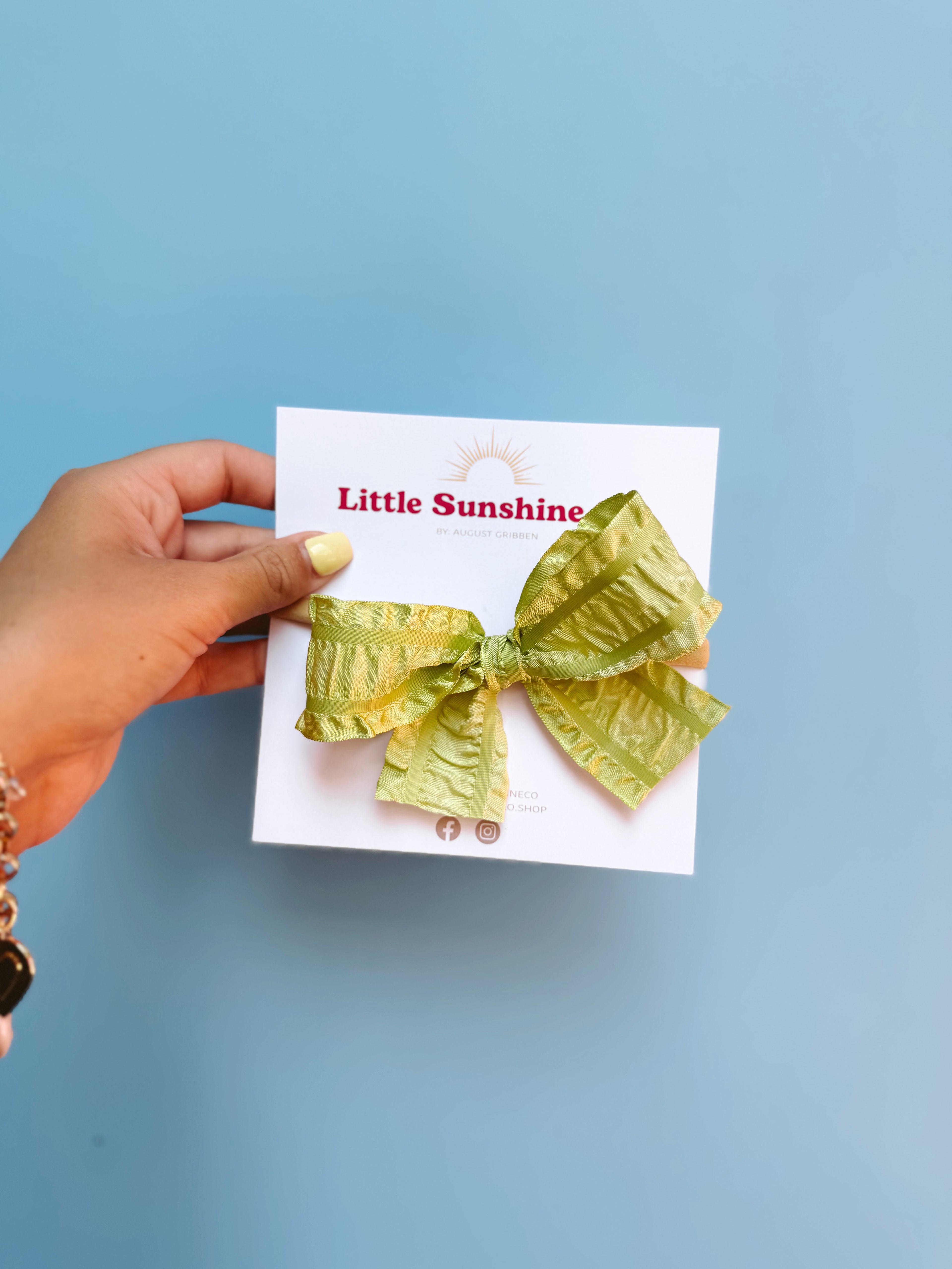 Key Lime Breeze Hair Bows 🍋‍🟩