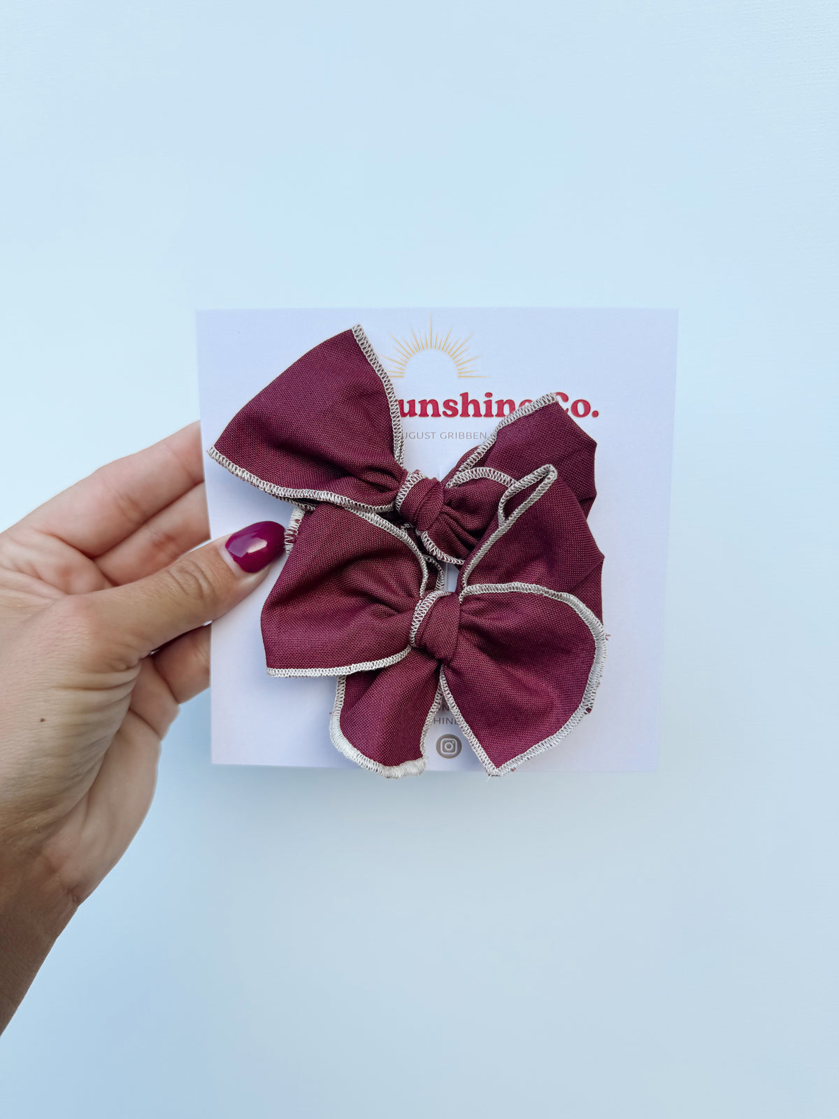 Mulberry Hair Bows 🍇