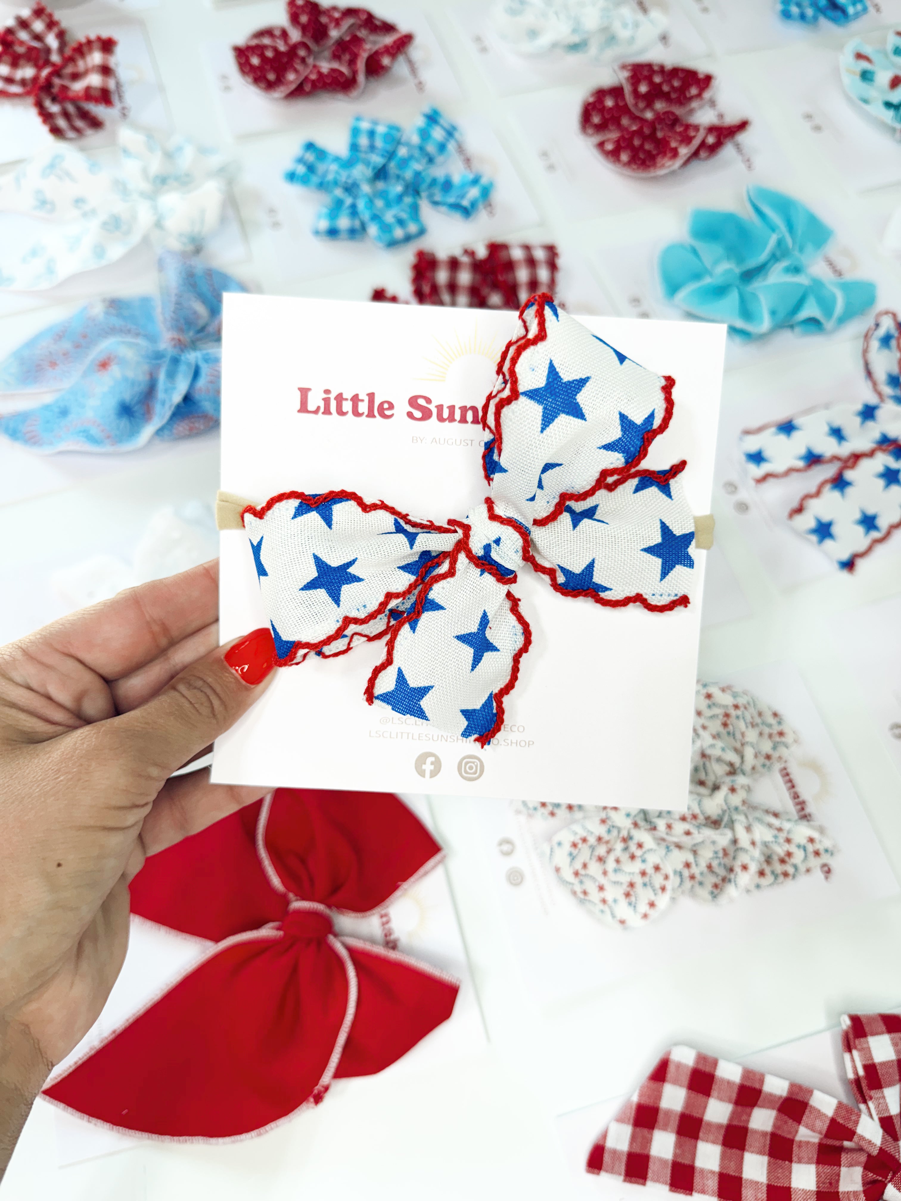 Star Spangled Sweetie Hair Bows