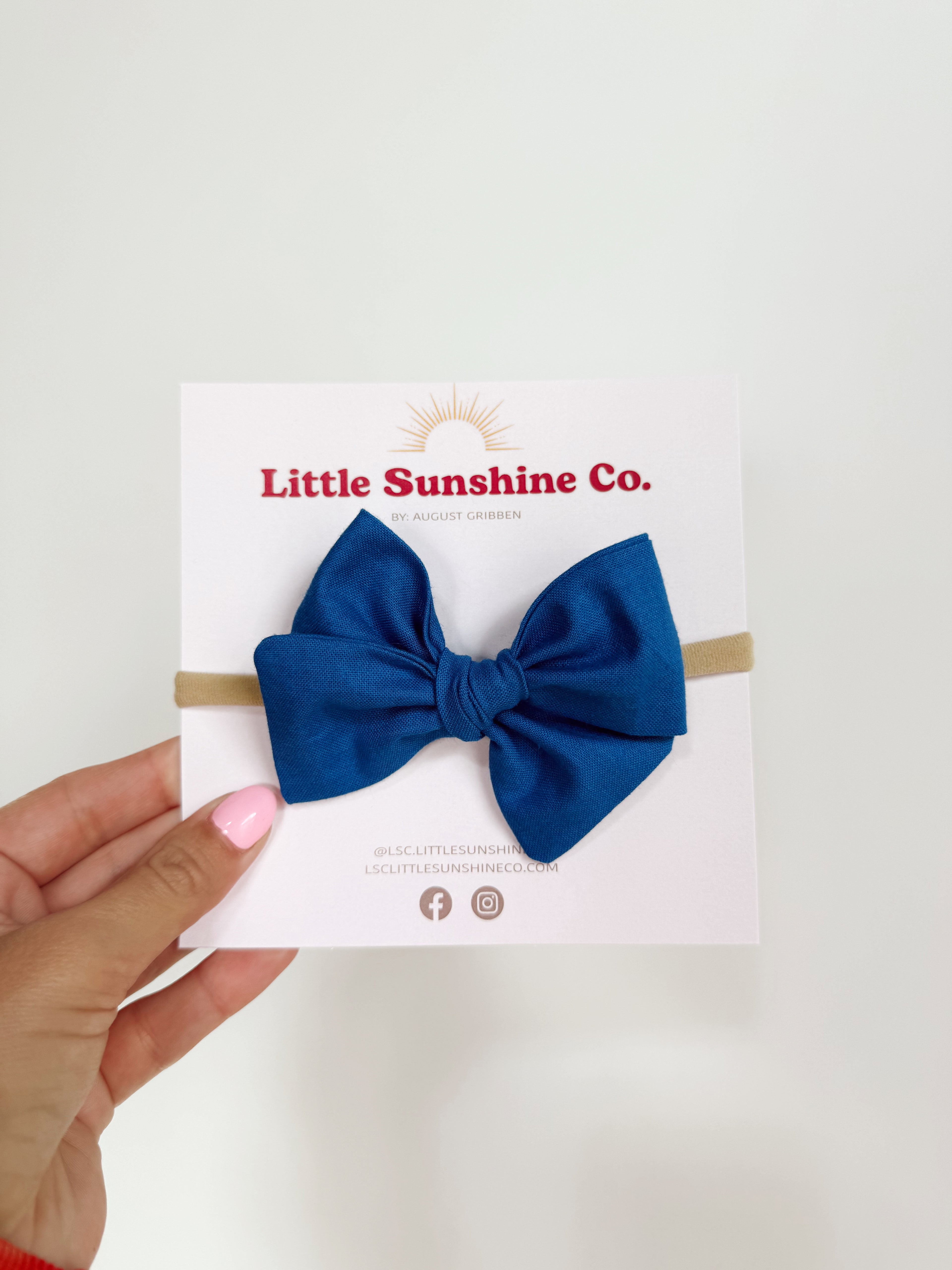 Blue Pinwheel Bows