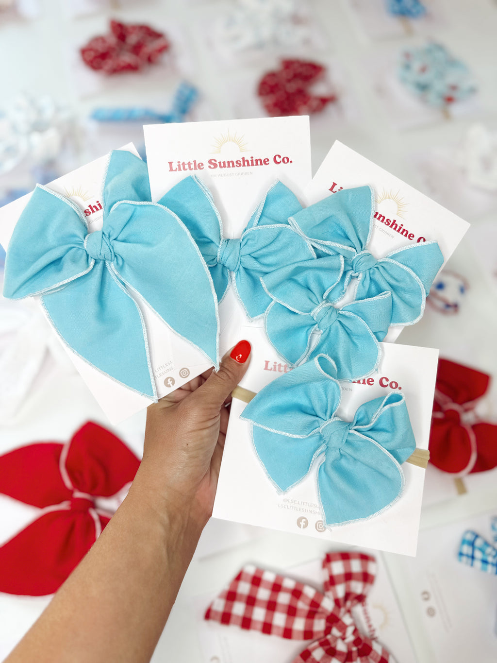 Summer Skies Hair Bows