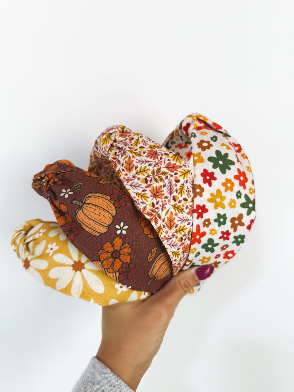 Pumpkin Picking Knotted Headbands