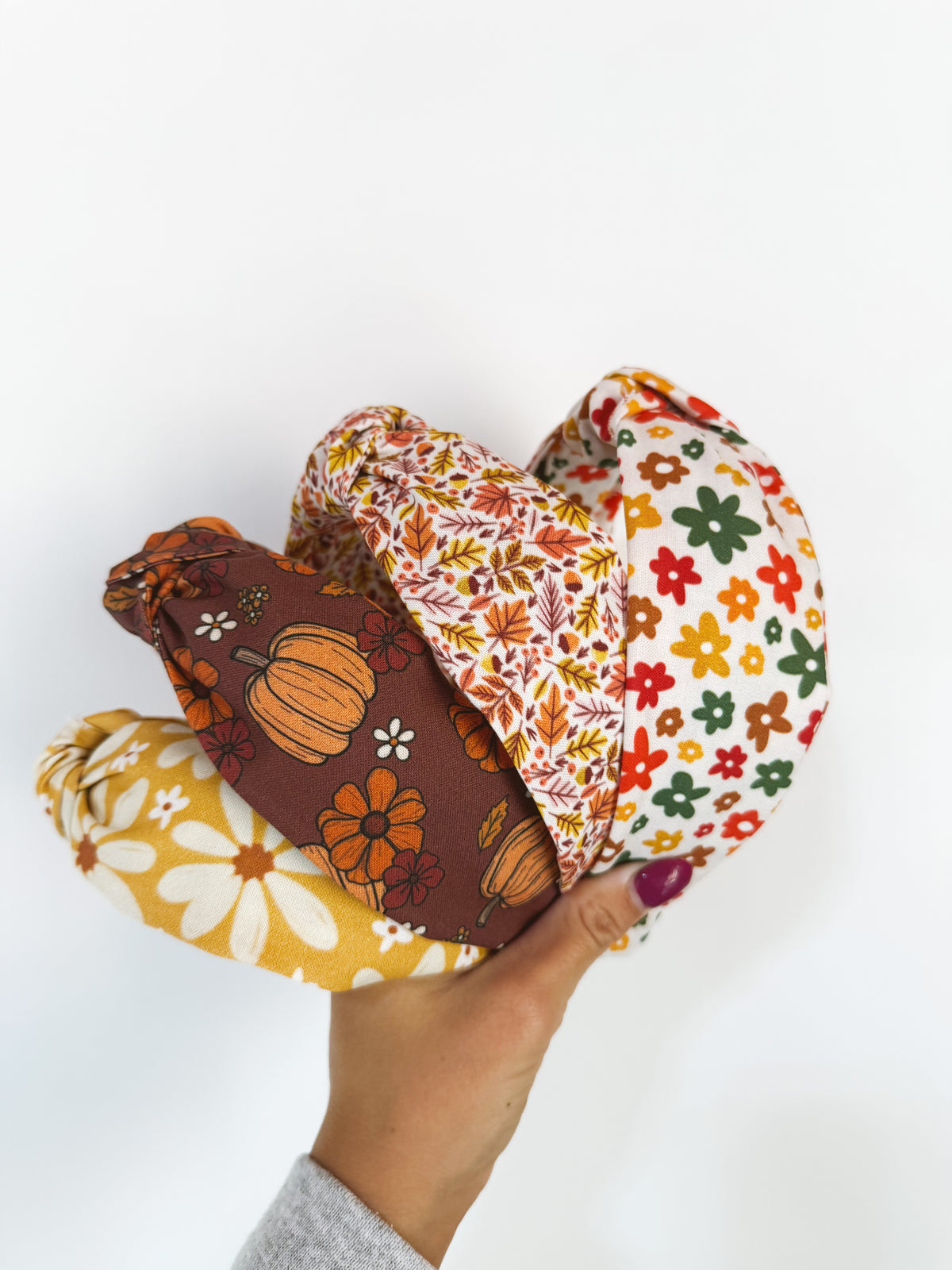 Pumpkin Picking Knotted Headbands