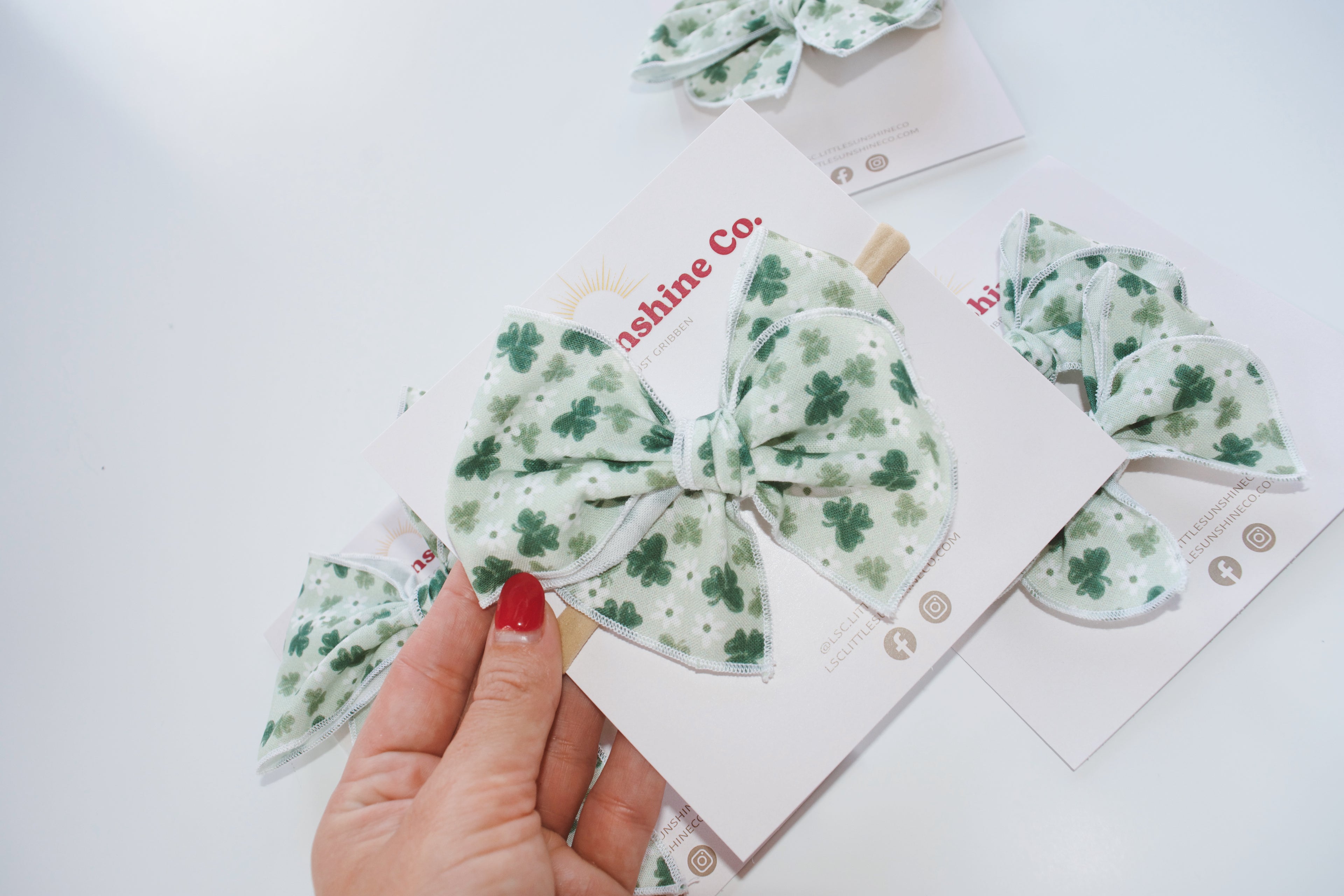 Shamrock Hair Bows☘️