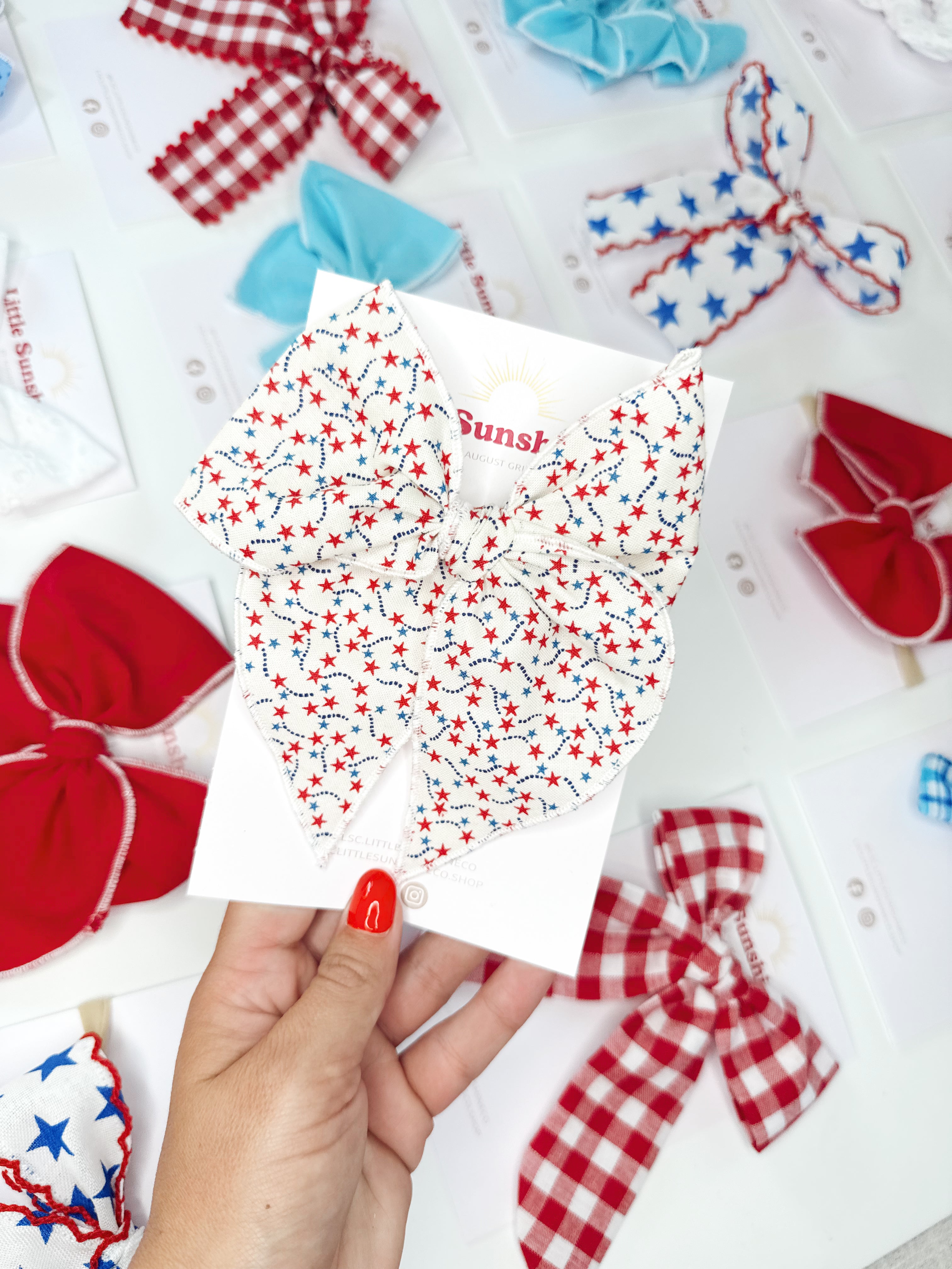 Twinkle Banner Hair Bows