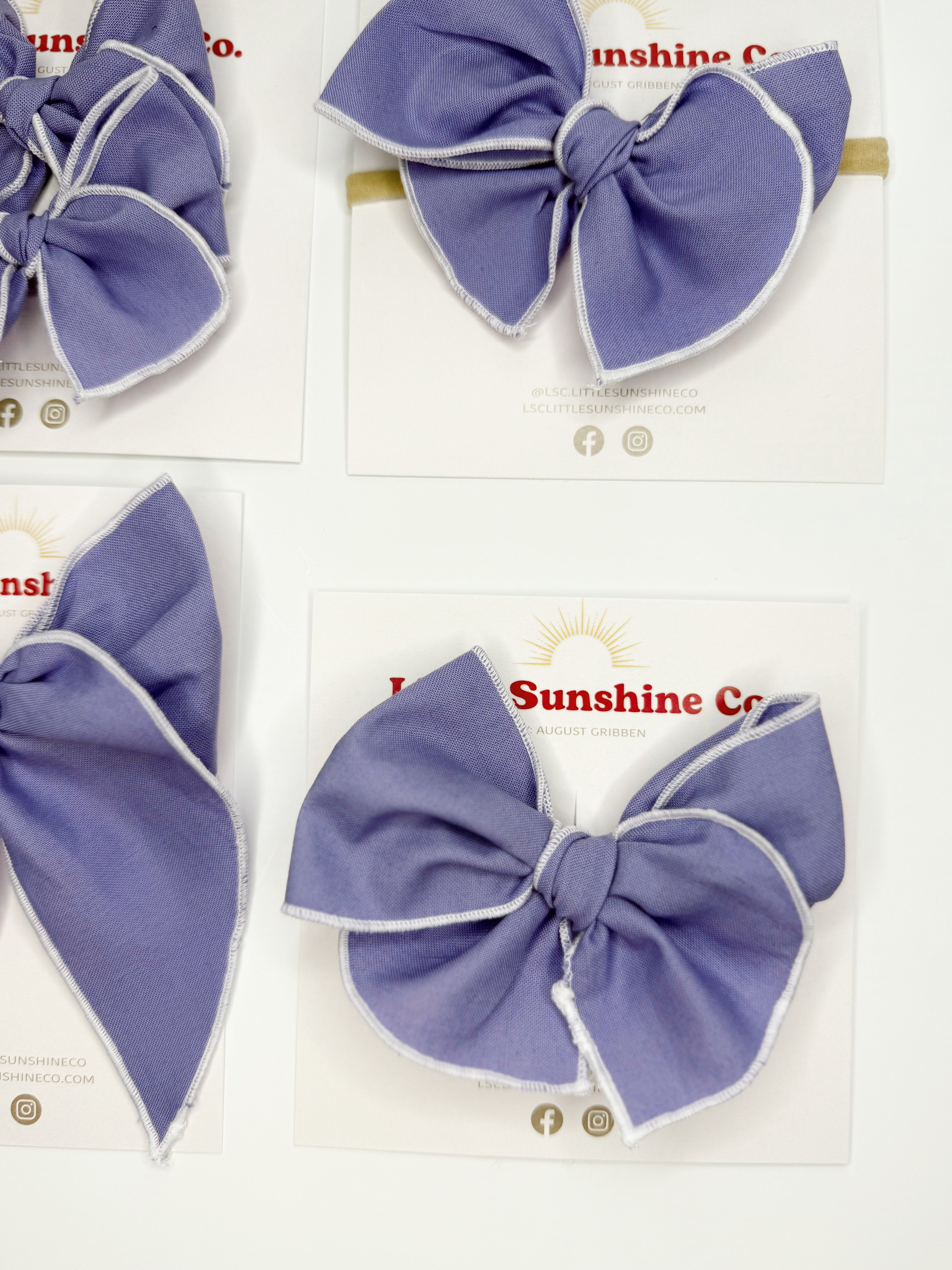 Lavender Fable Hair Bows