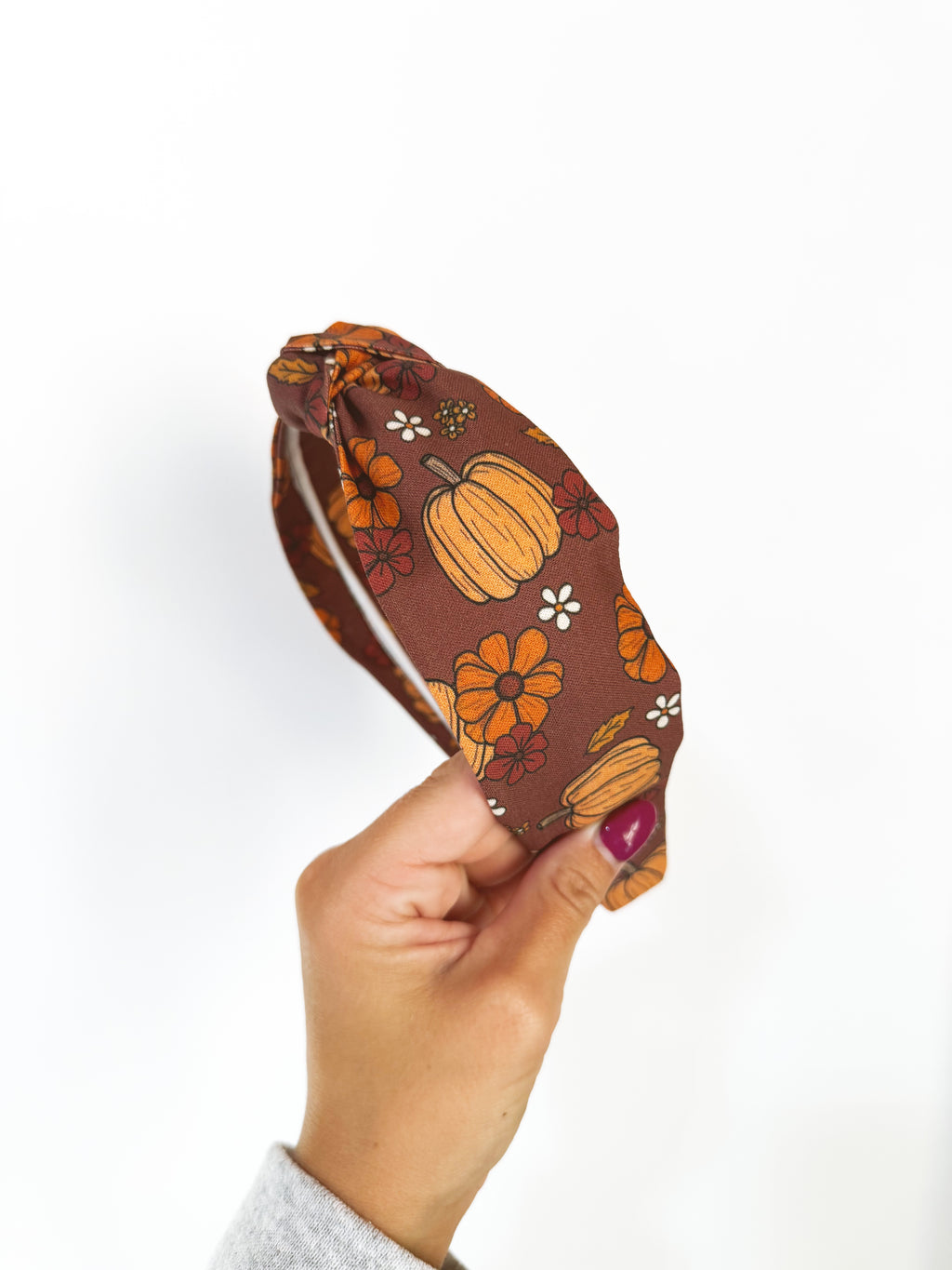 Pumpkin Picking Knotted Headbands