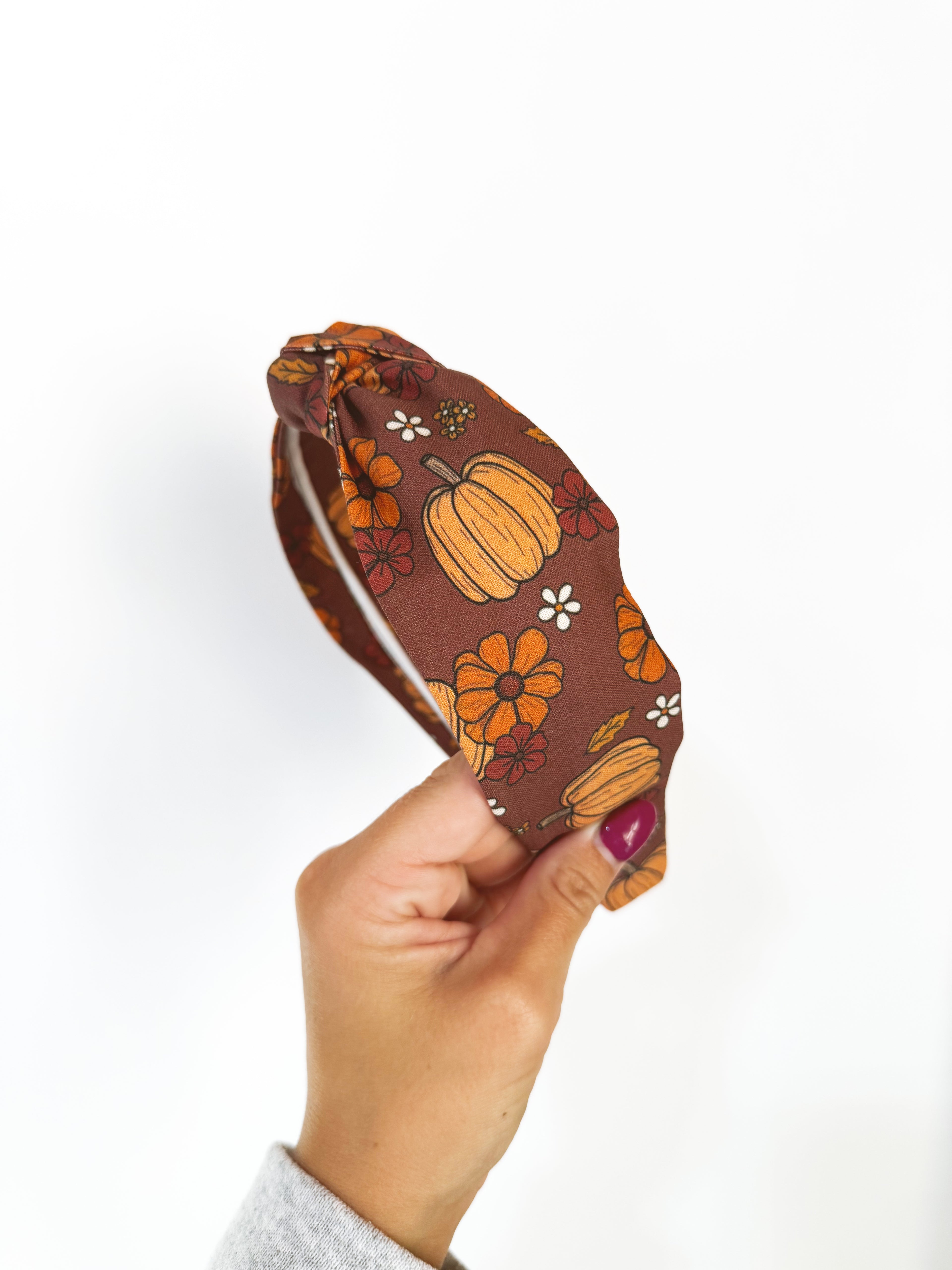 Pumpkin Picking Knotted Headbands