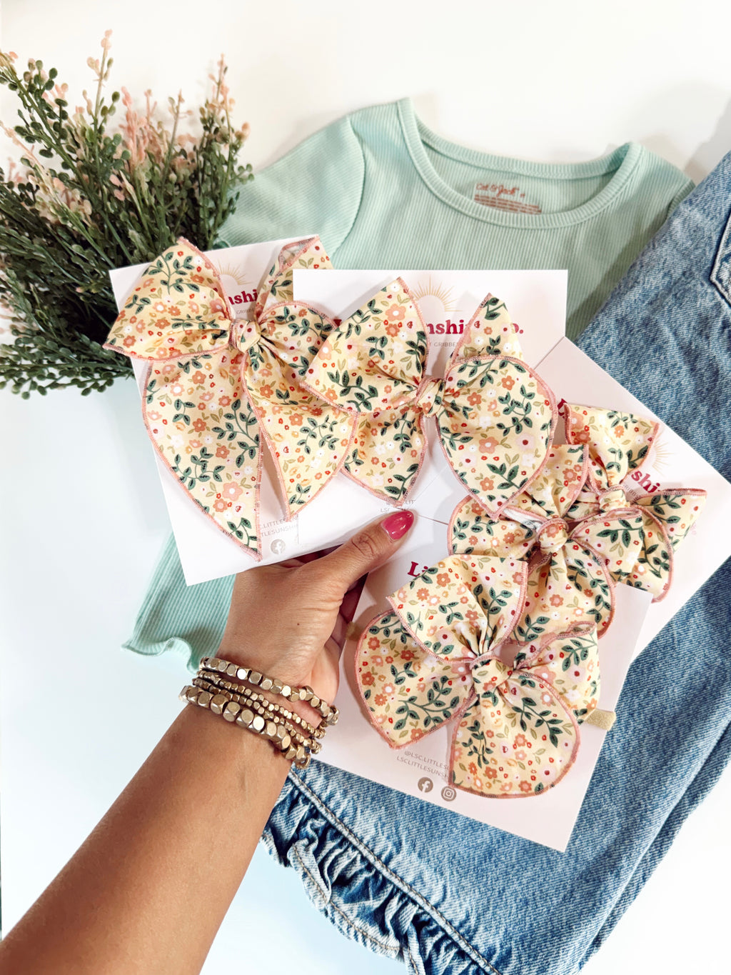 Sweet Magnolia Hair Bows