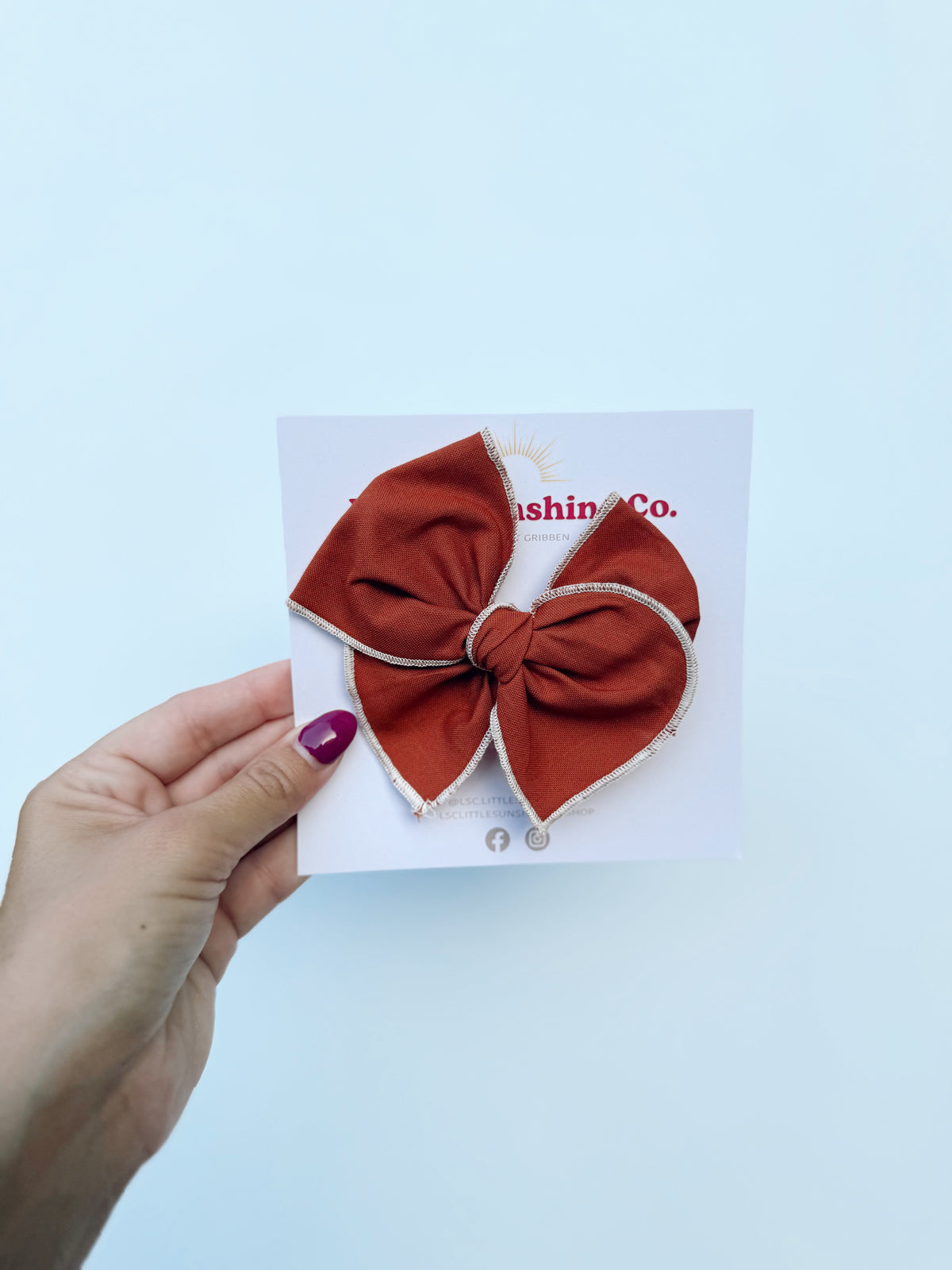 Rust Hair Bows 🍂