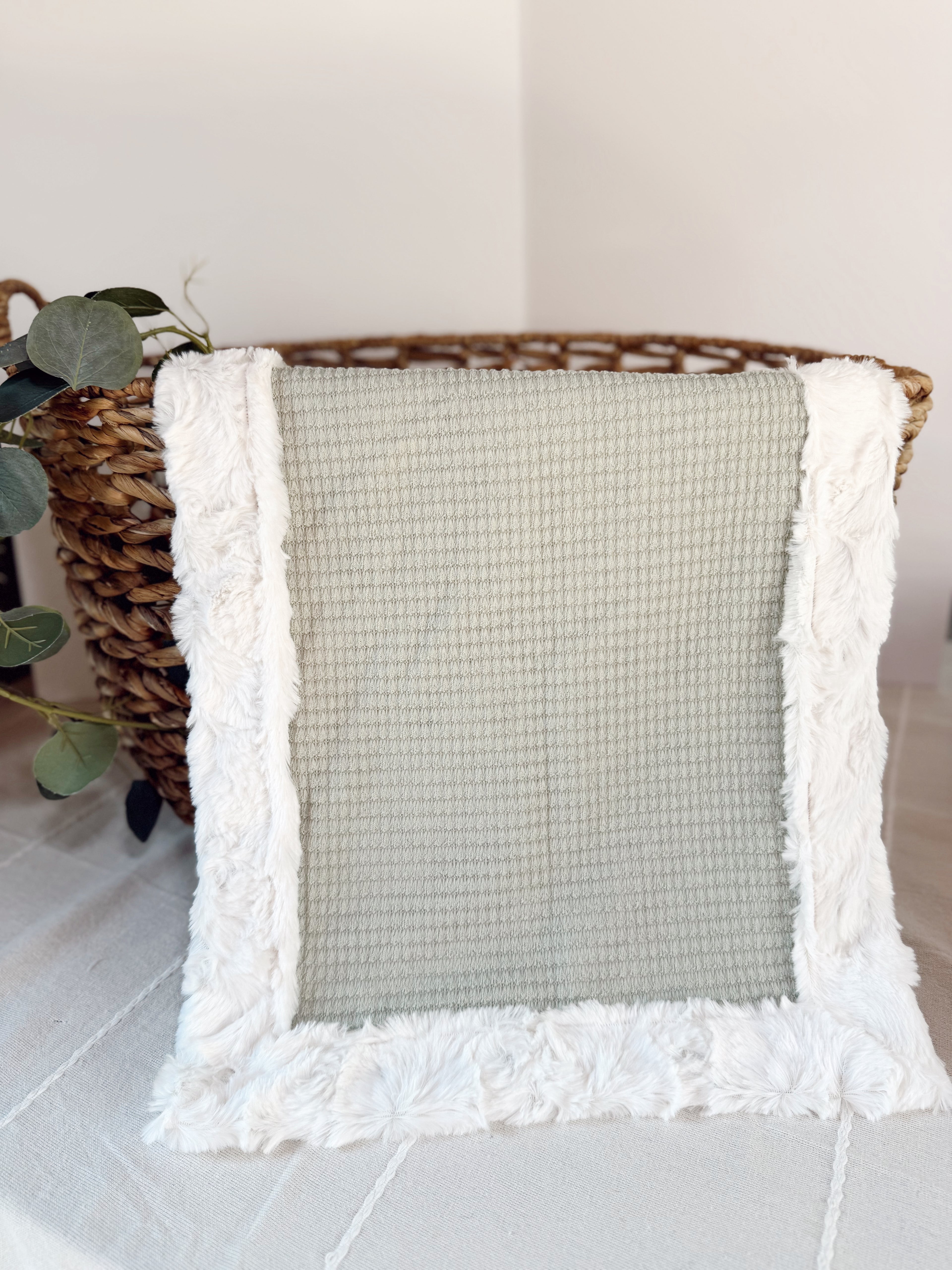 Soft Sage Haven Snuggle Blankets