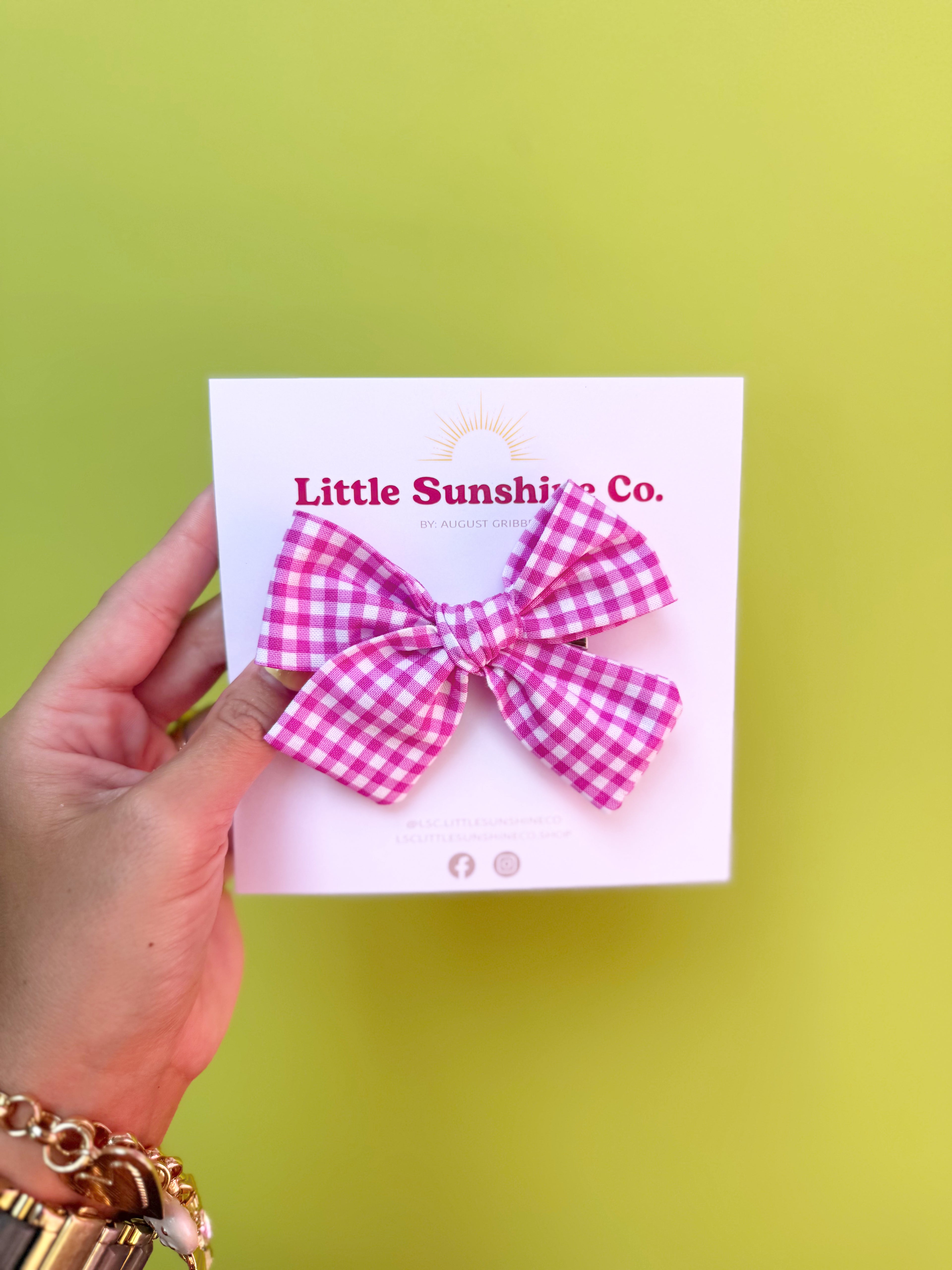 Light Purple Gingham Bows 💜