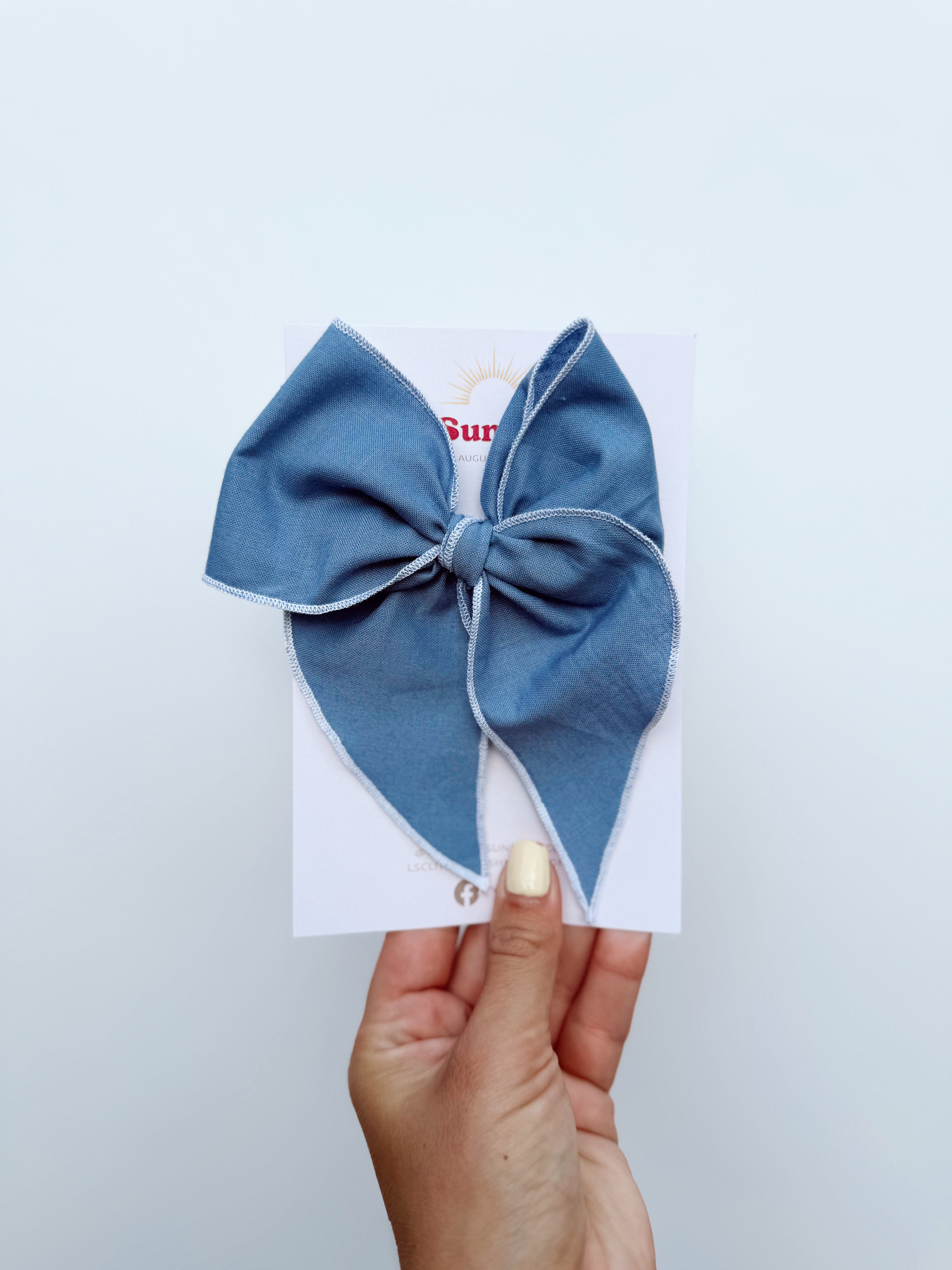 Coastal Blue Hair Bows