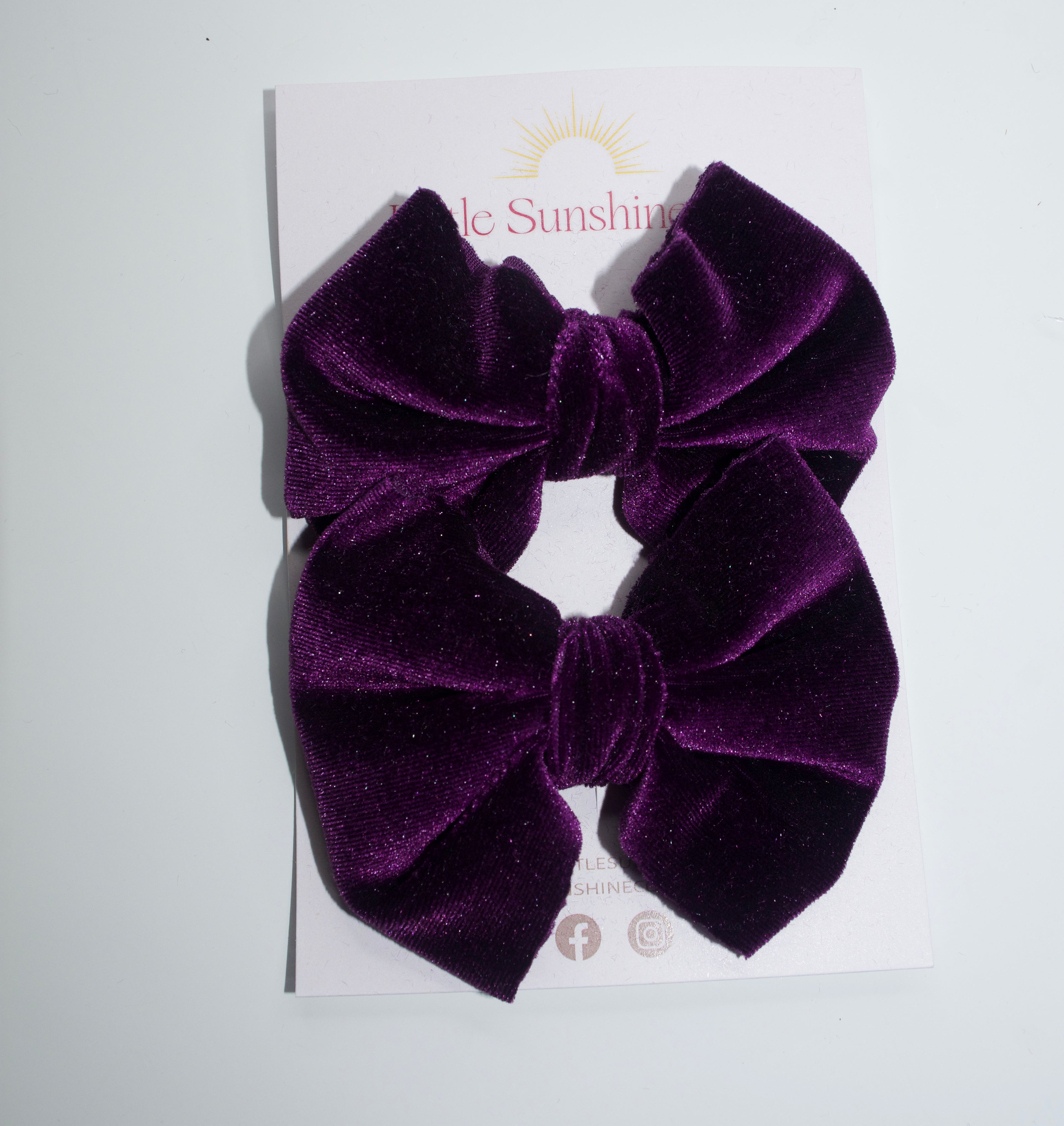 Piggie Set - purple velvet