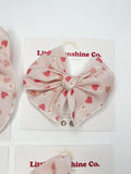 Blushing Hearts Hair Bows