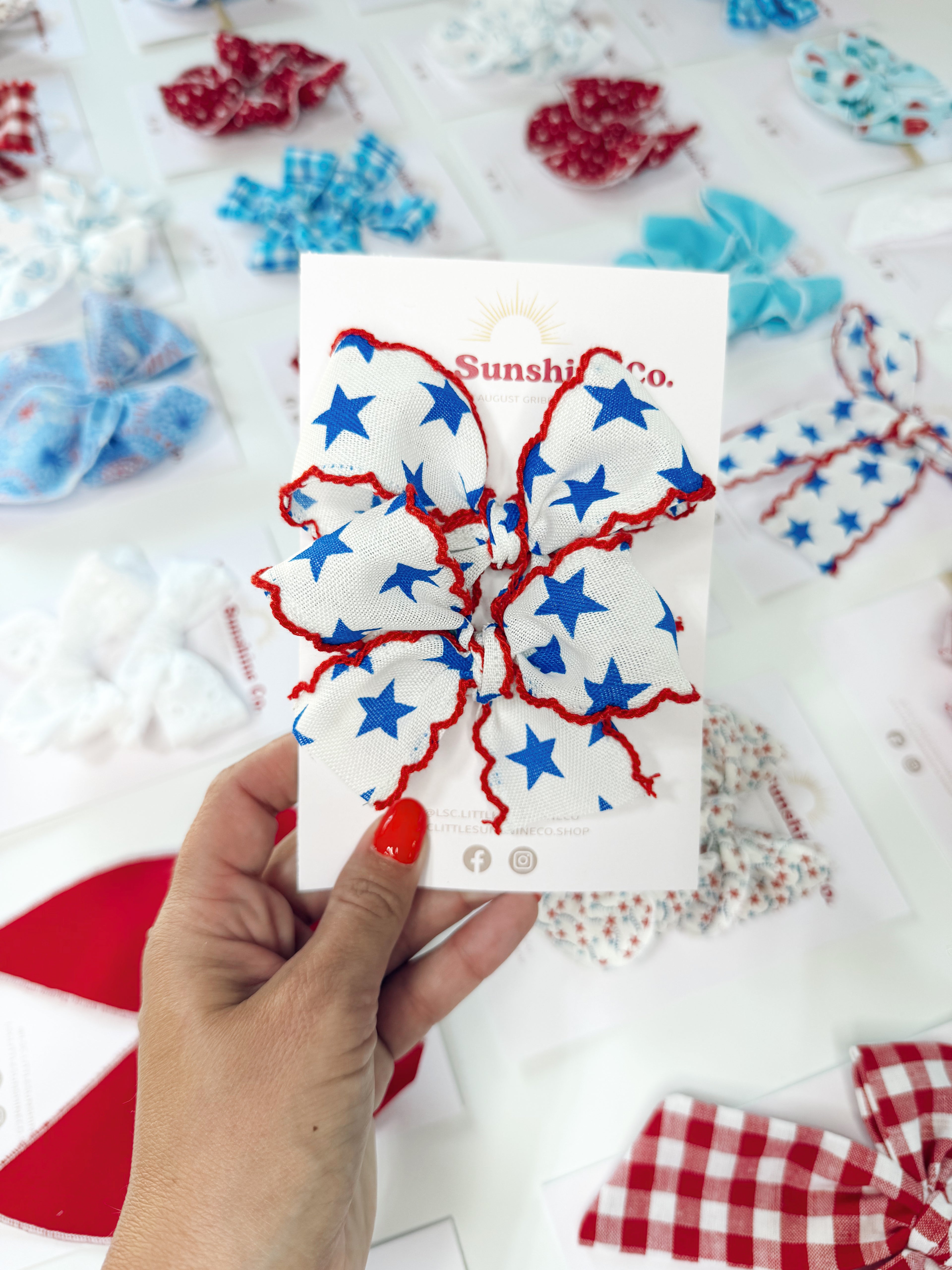 Star Spangled Sweetie Hair Bows