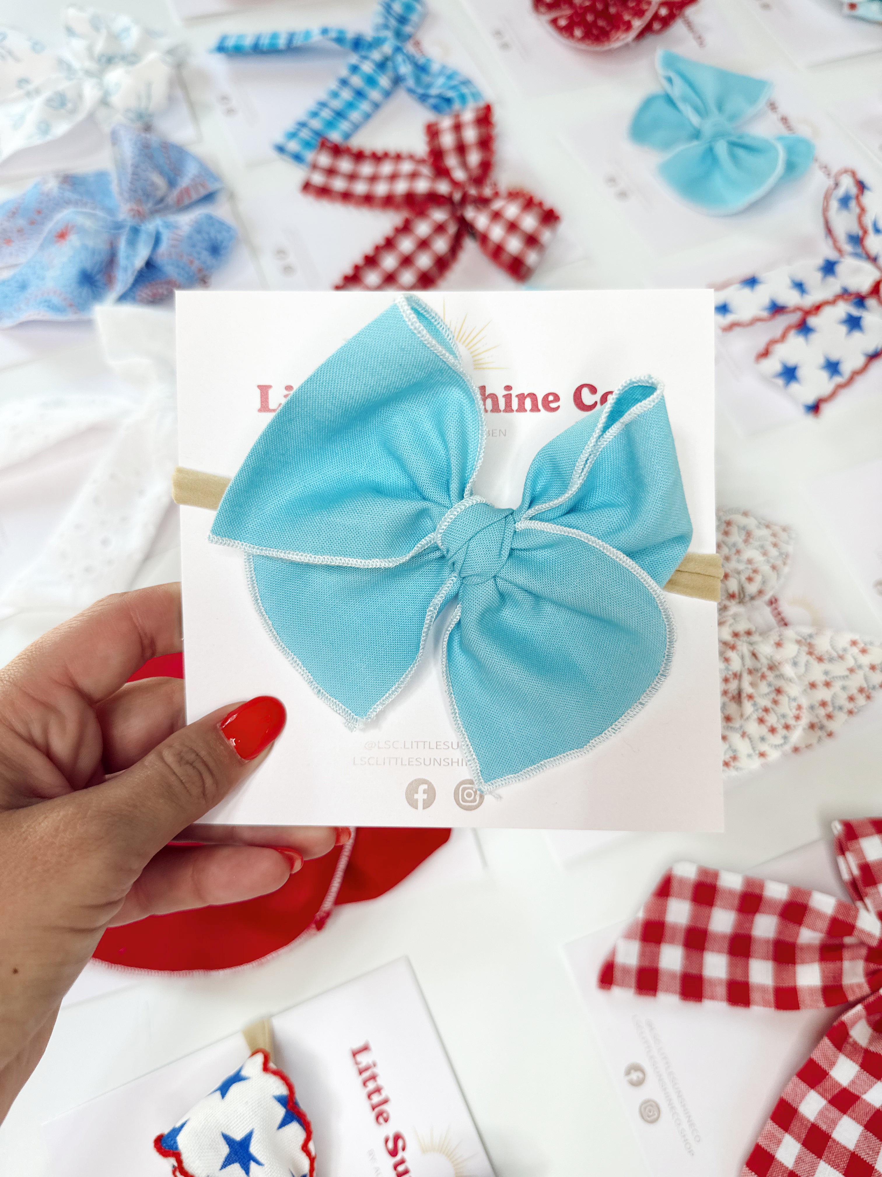 Summer Skies Hair Bows