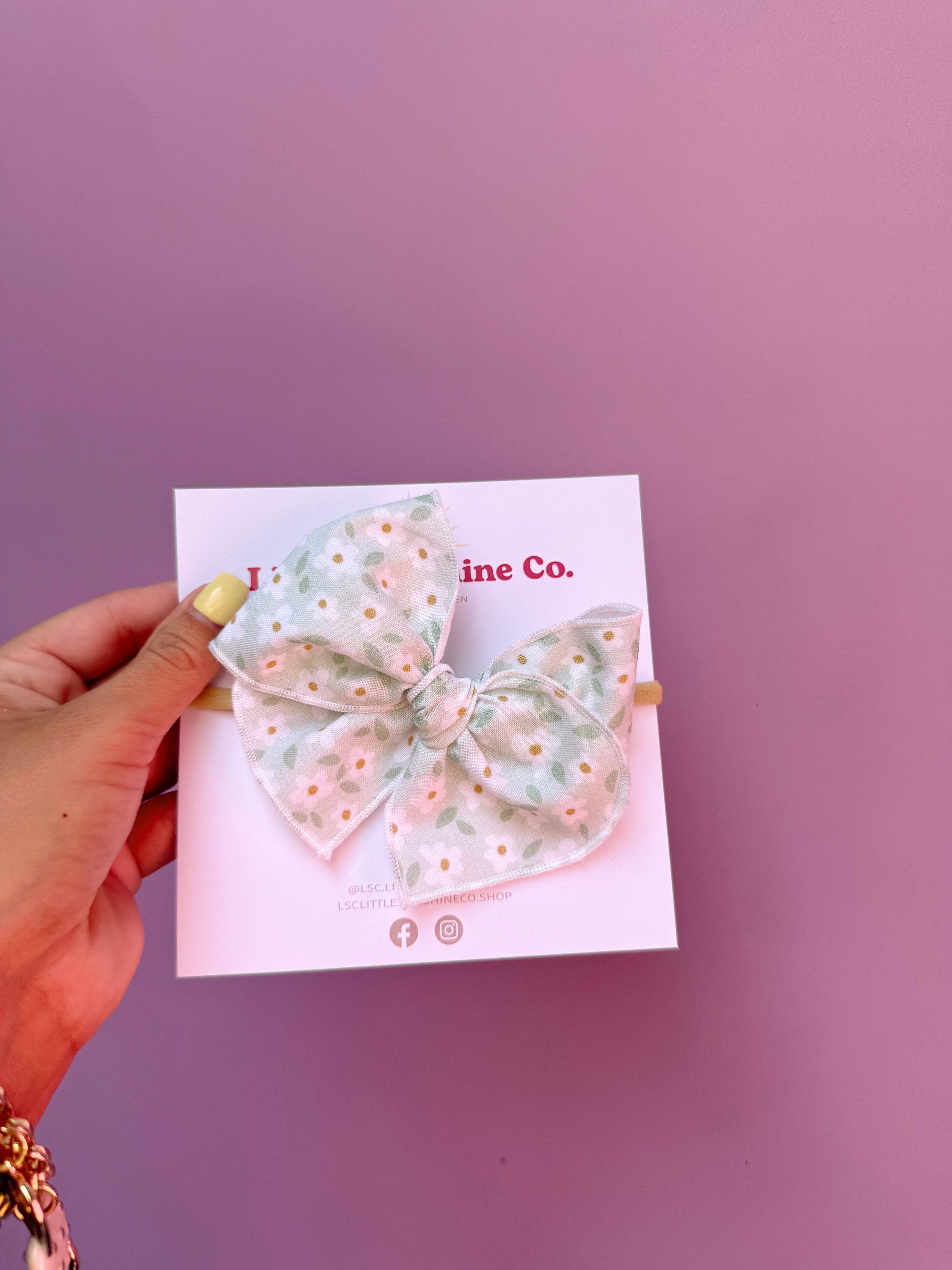Sunbeam Daisy Hair Bows 🌼