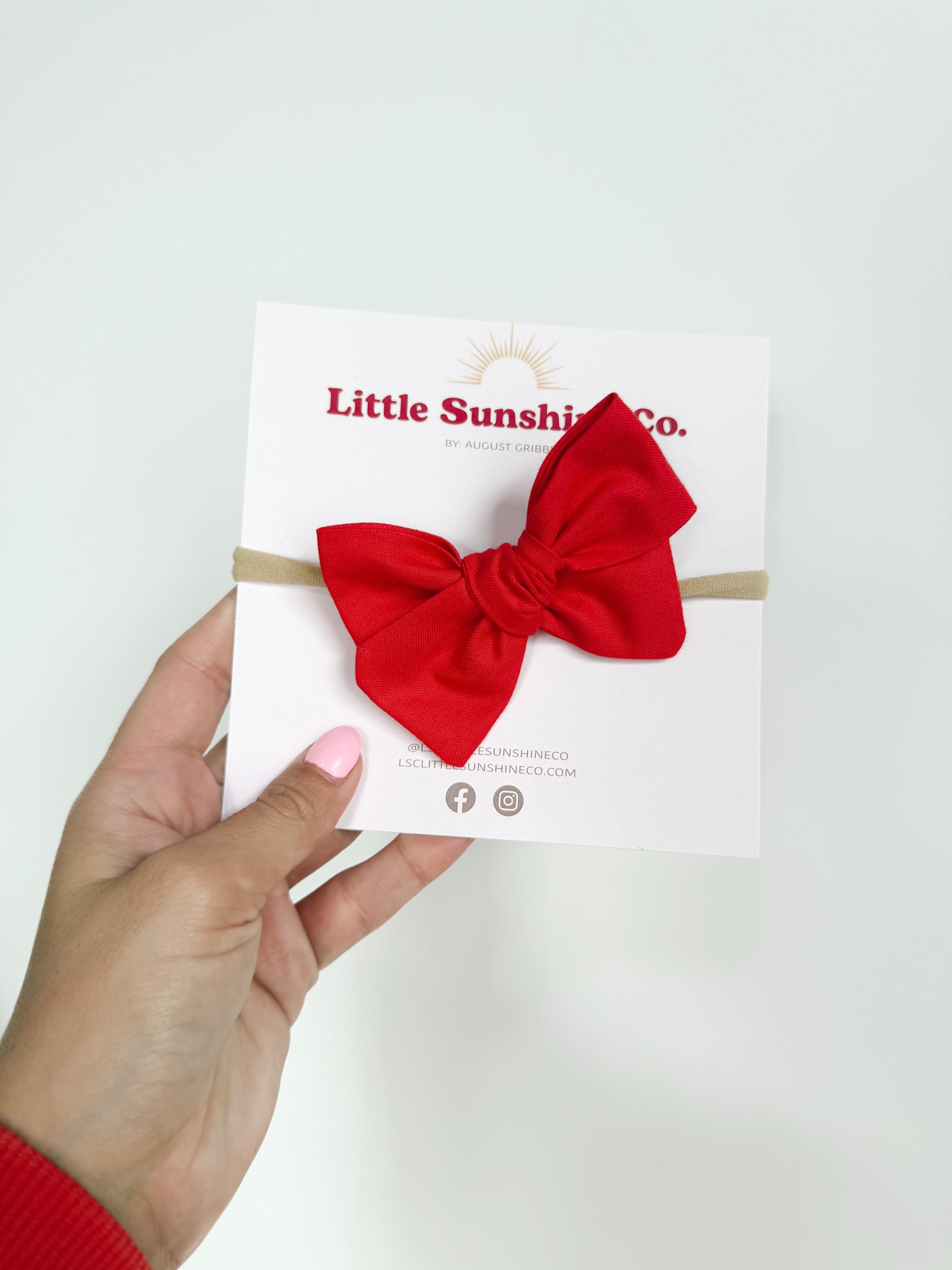 Red Pinwheel Bows