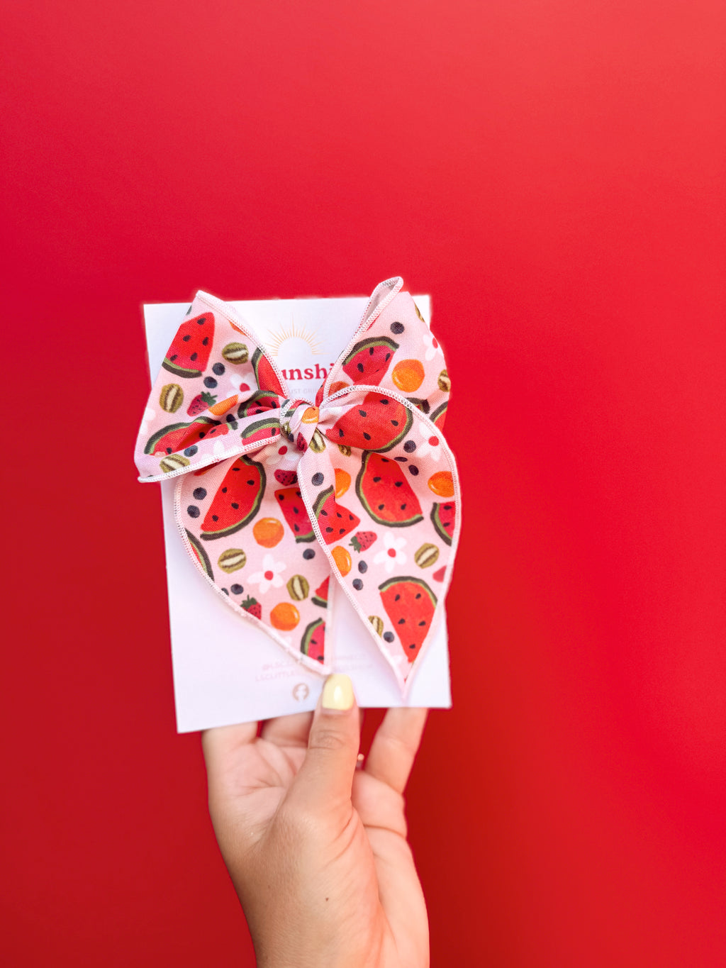 Watermelon Splash Hair Bows 💦🍉