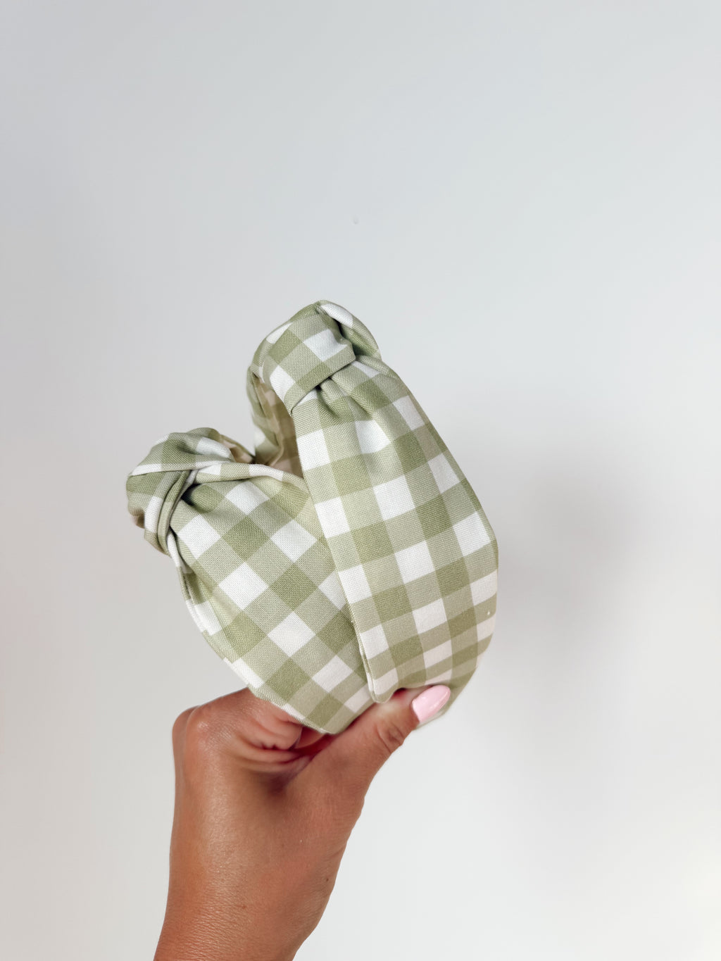 Garden Gingham Knotted Headband