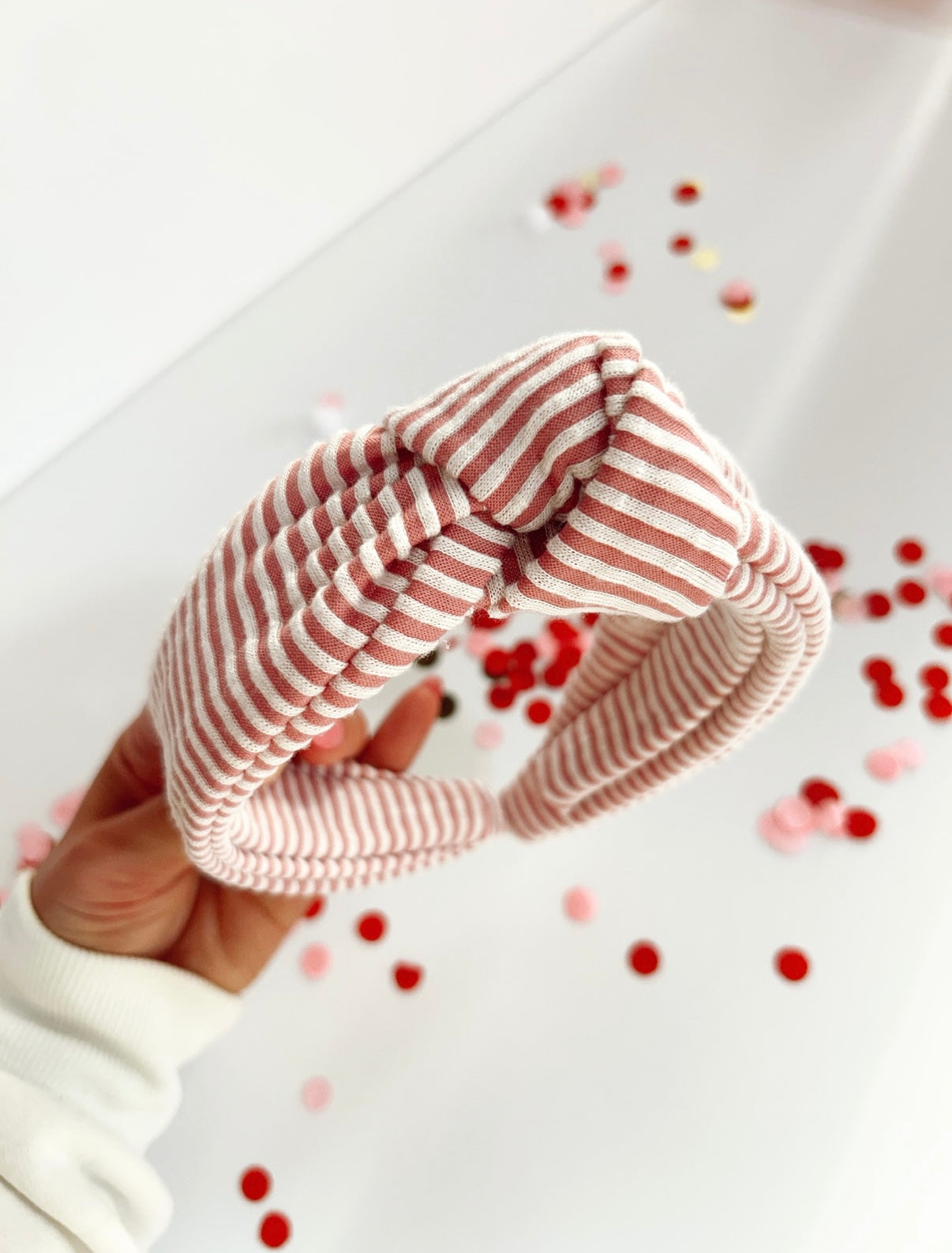 Light Pink Ribbed Headbands