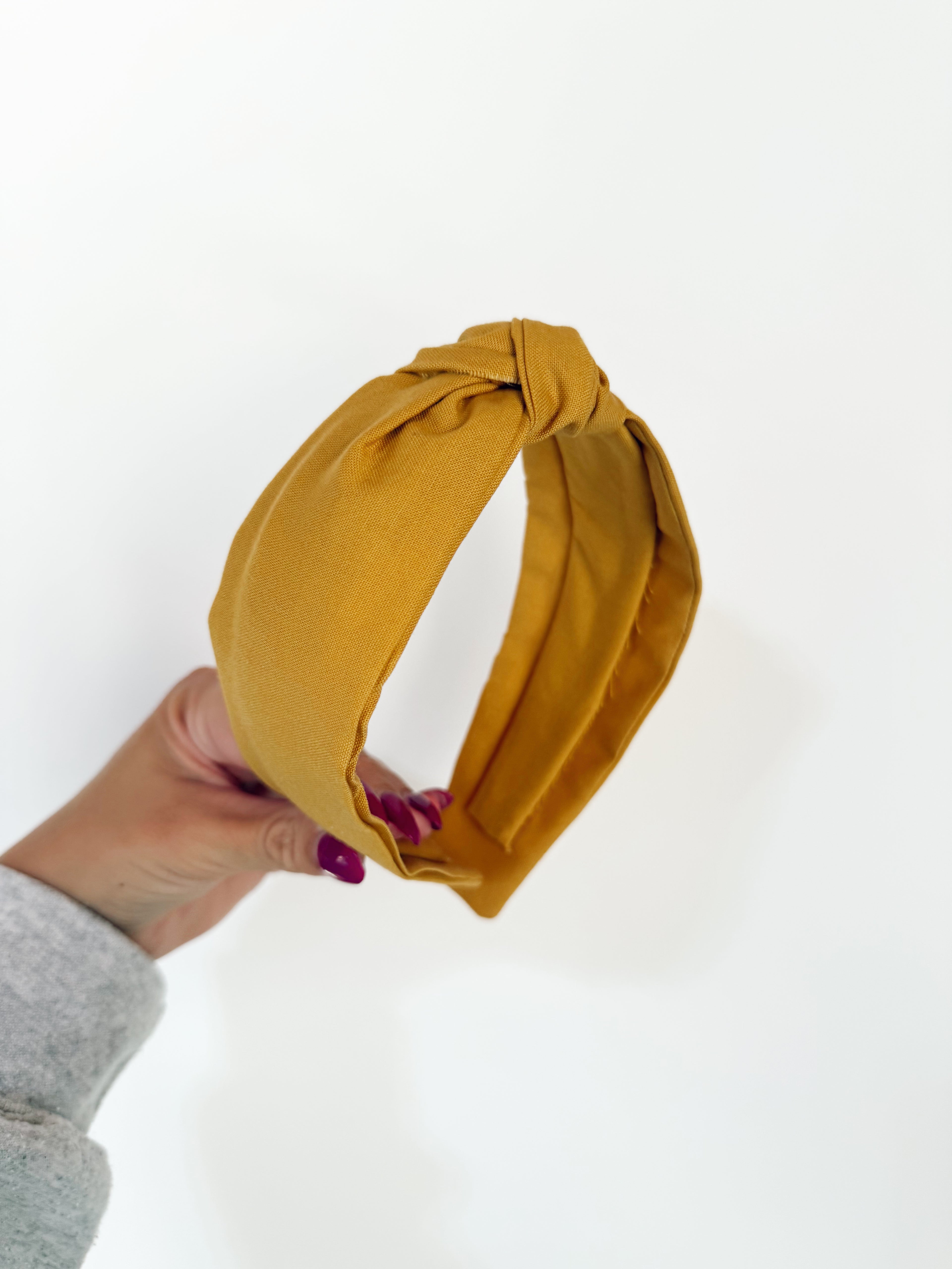 Golden Mustard Knotted Headbands 🌾