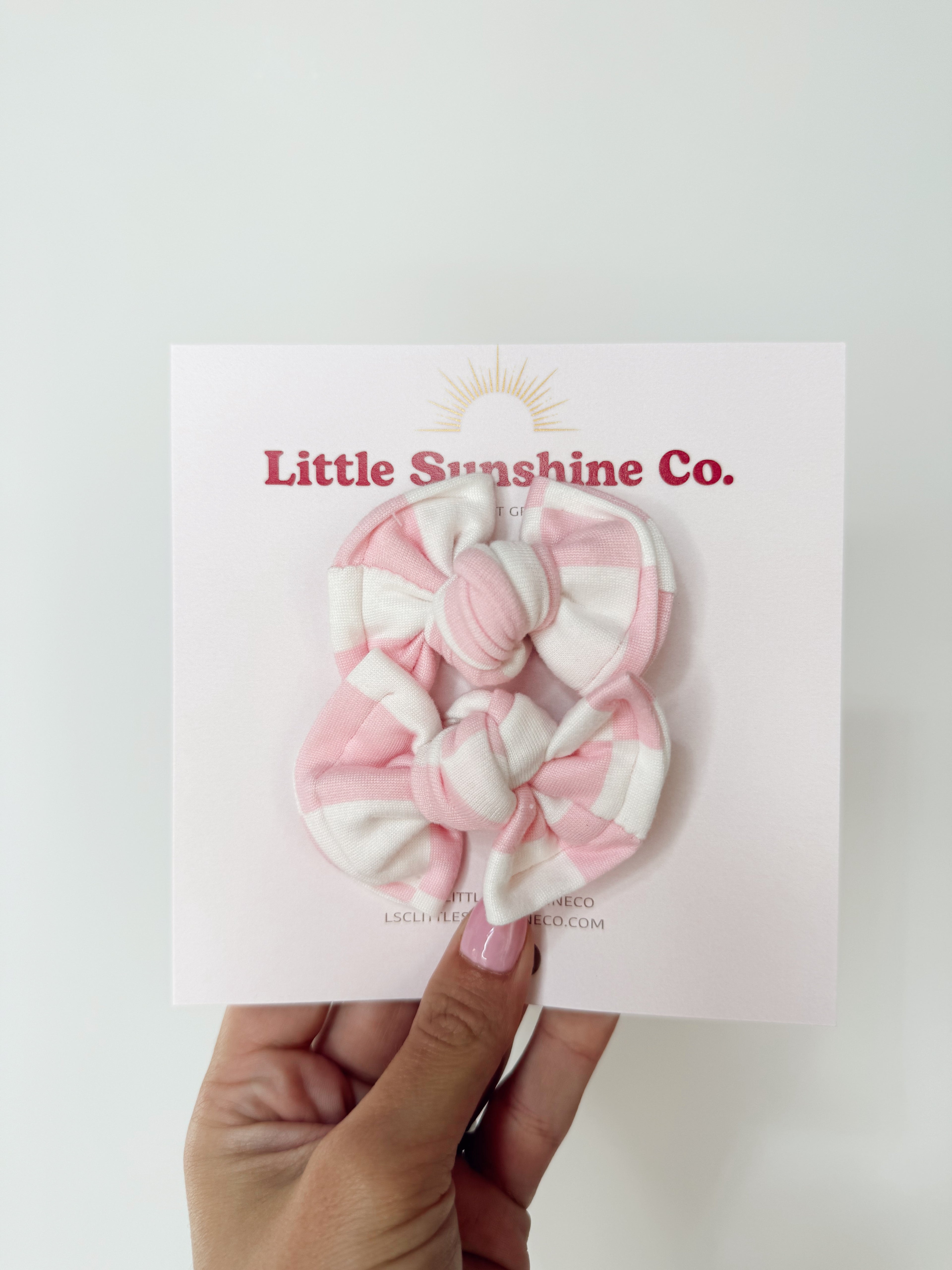 Pink Checkered Piggie Set