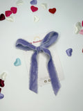 Purple Ribbon Hair Bows