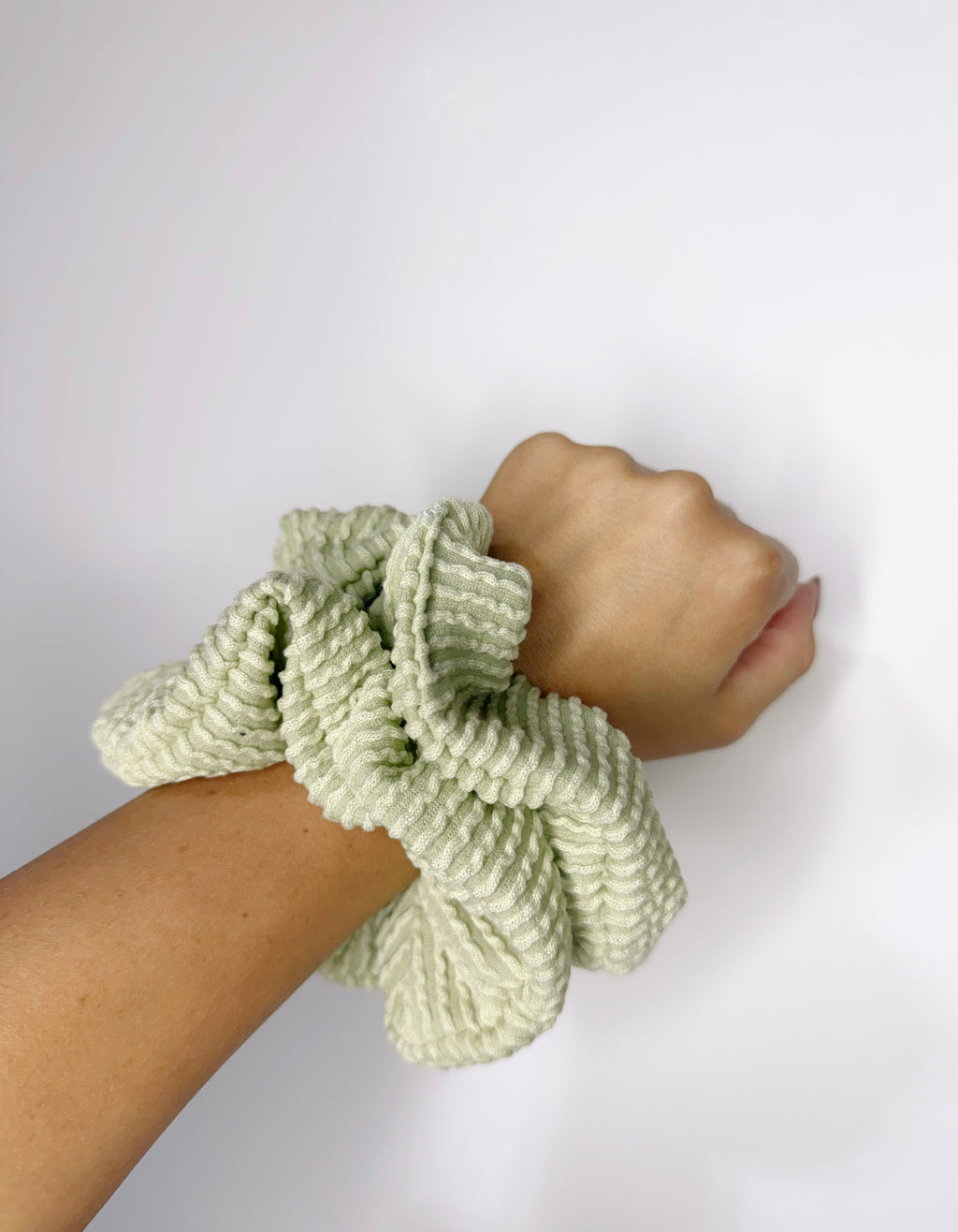 Pale Green Scrunchies