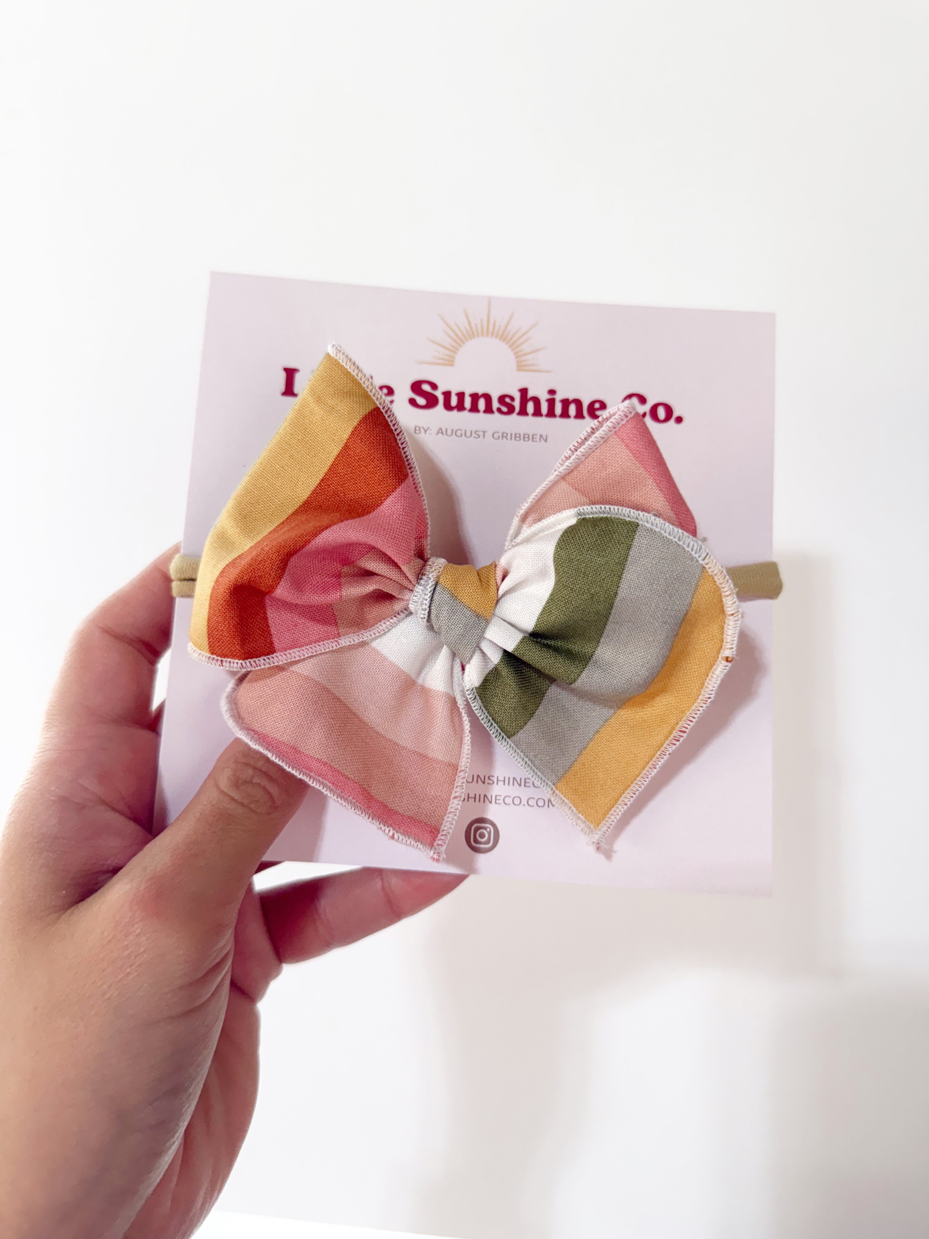 Muted Multi-Striped Bows