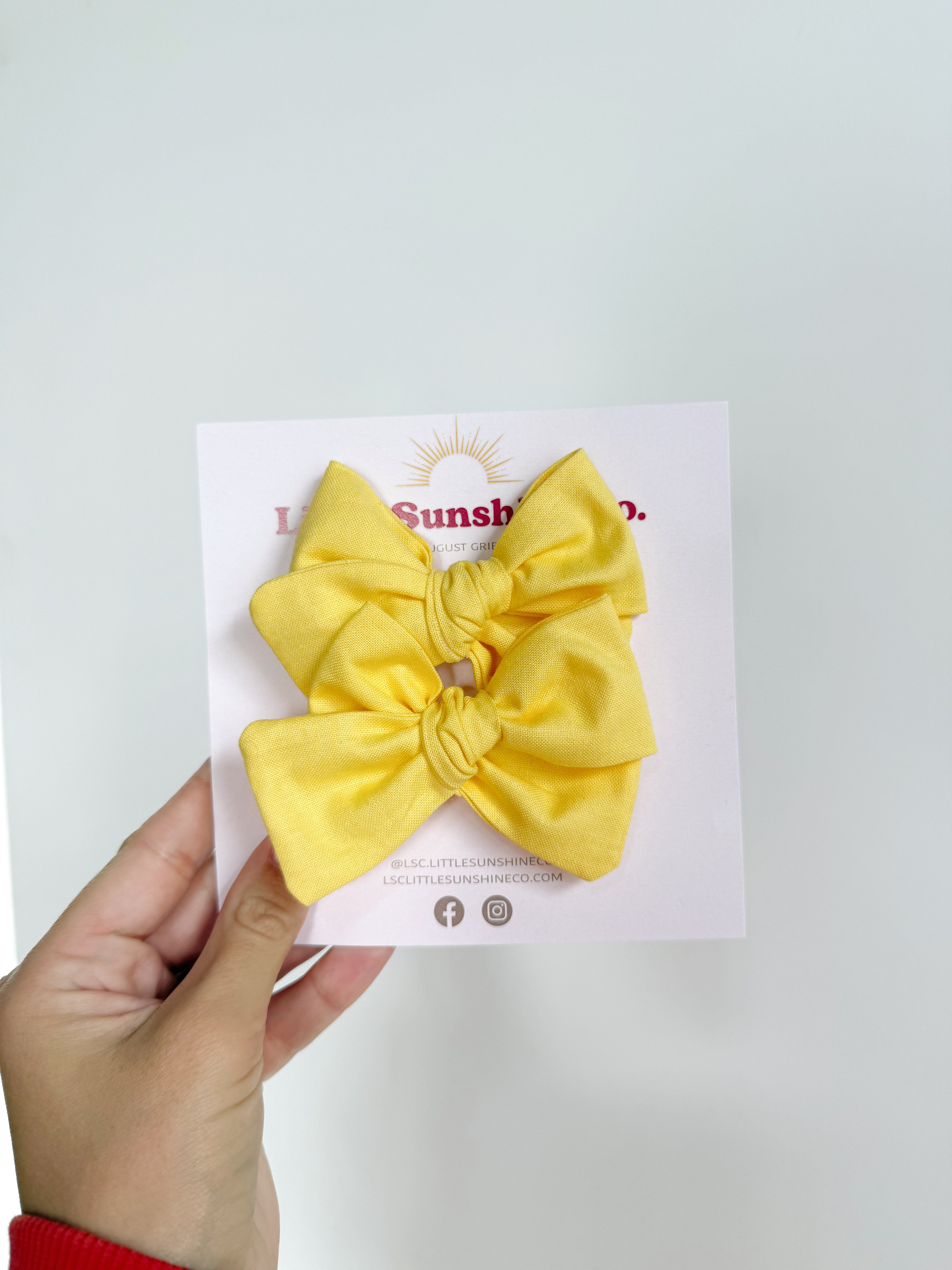 Yellow Pinwheel Bows