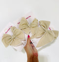 Light Tan Hair Bows