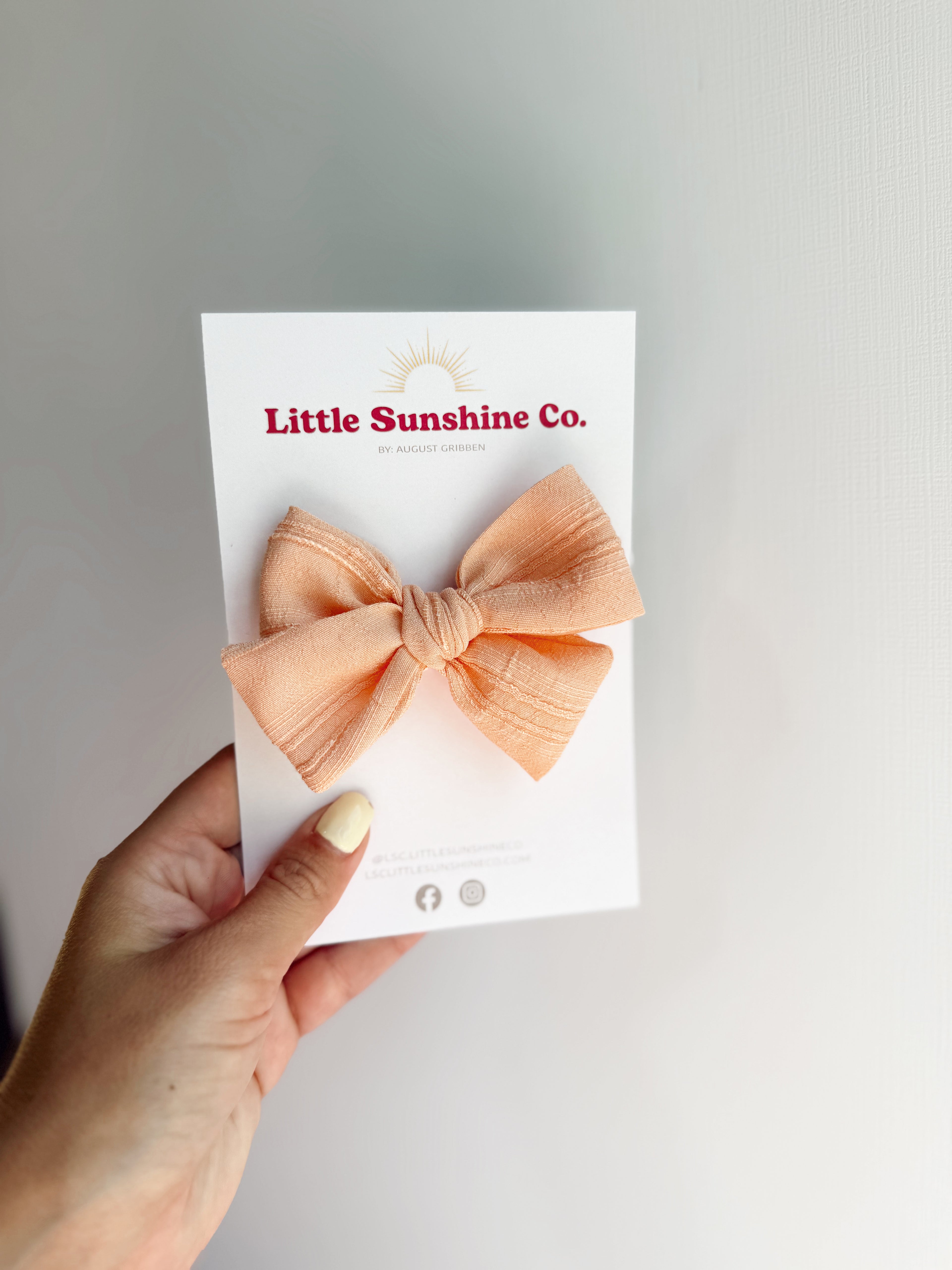 Apricot Dream Hair Bows