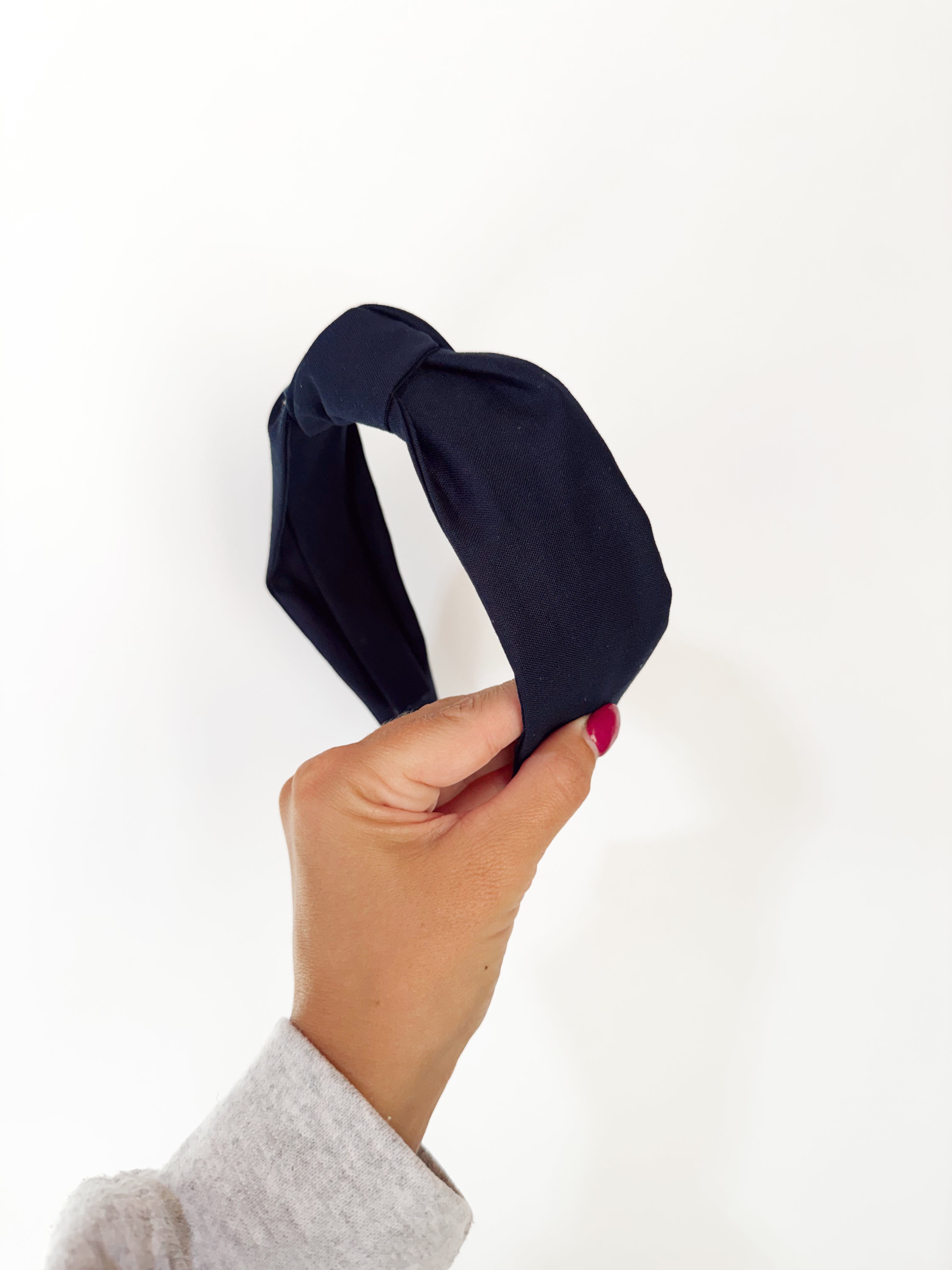 Navy Knotted Headband 🌙