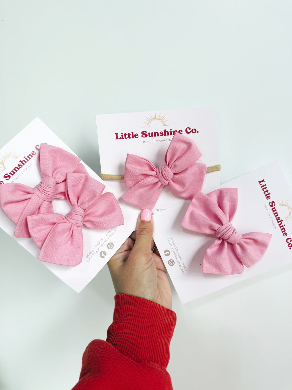 Pink Pinwheel Bows