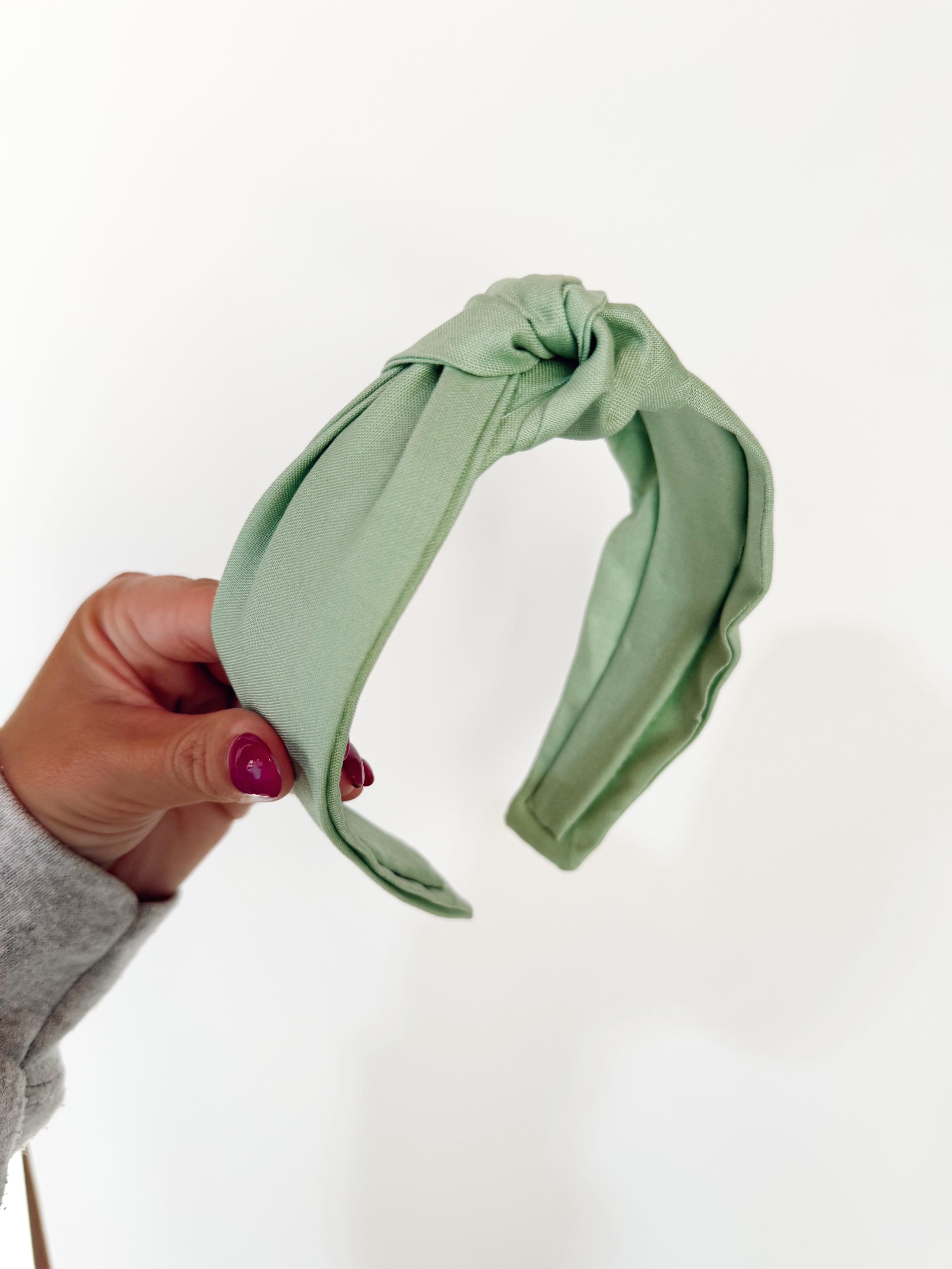 Bright Sage Knotted Headband 🌿