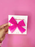 Hot Pink Tulle Hair Bows 🩷