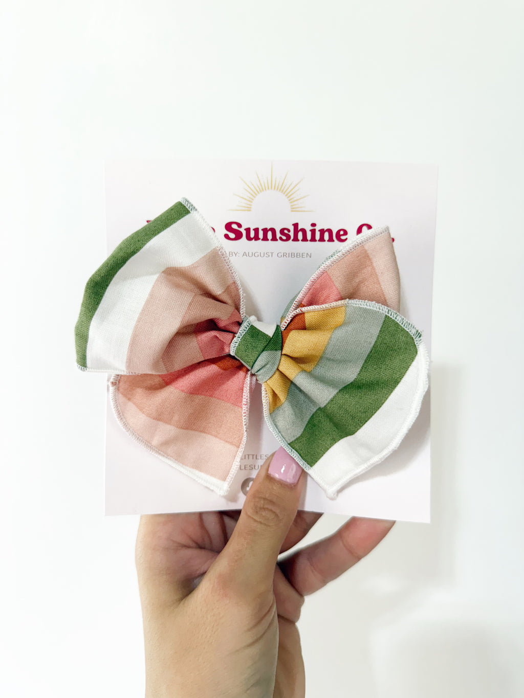 Muted Multi-Striped Bows