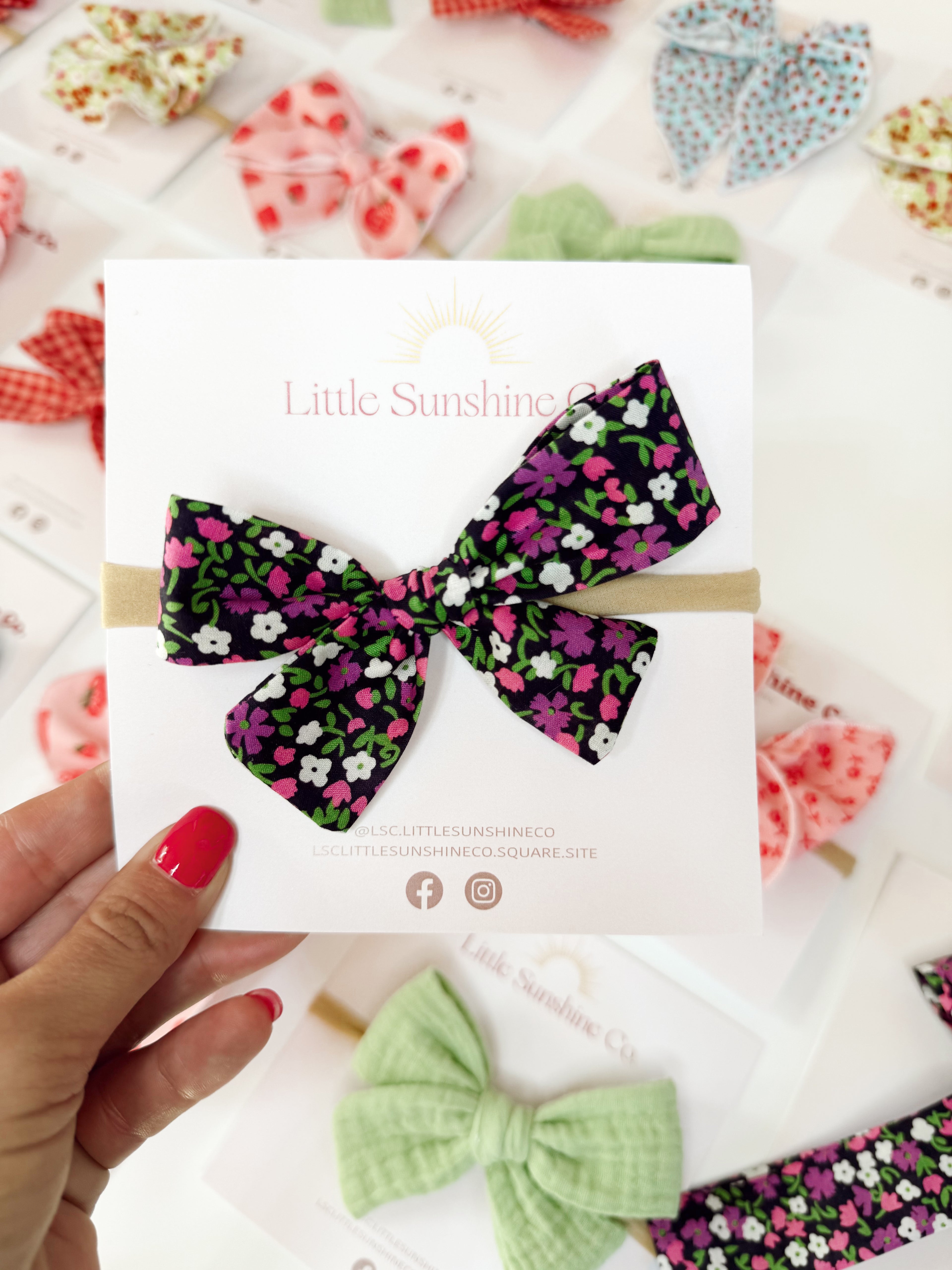 Midnight Garden Hair Bows 🪴