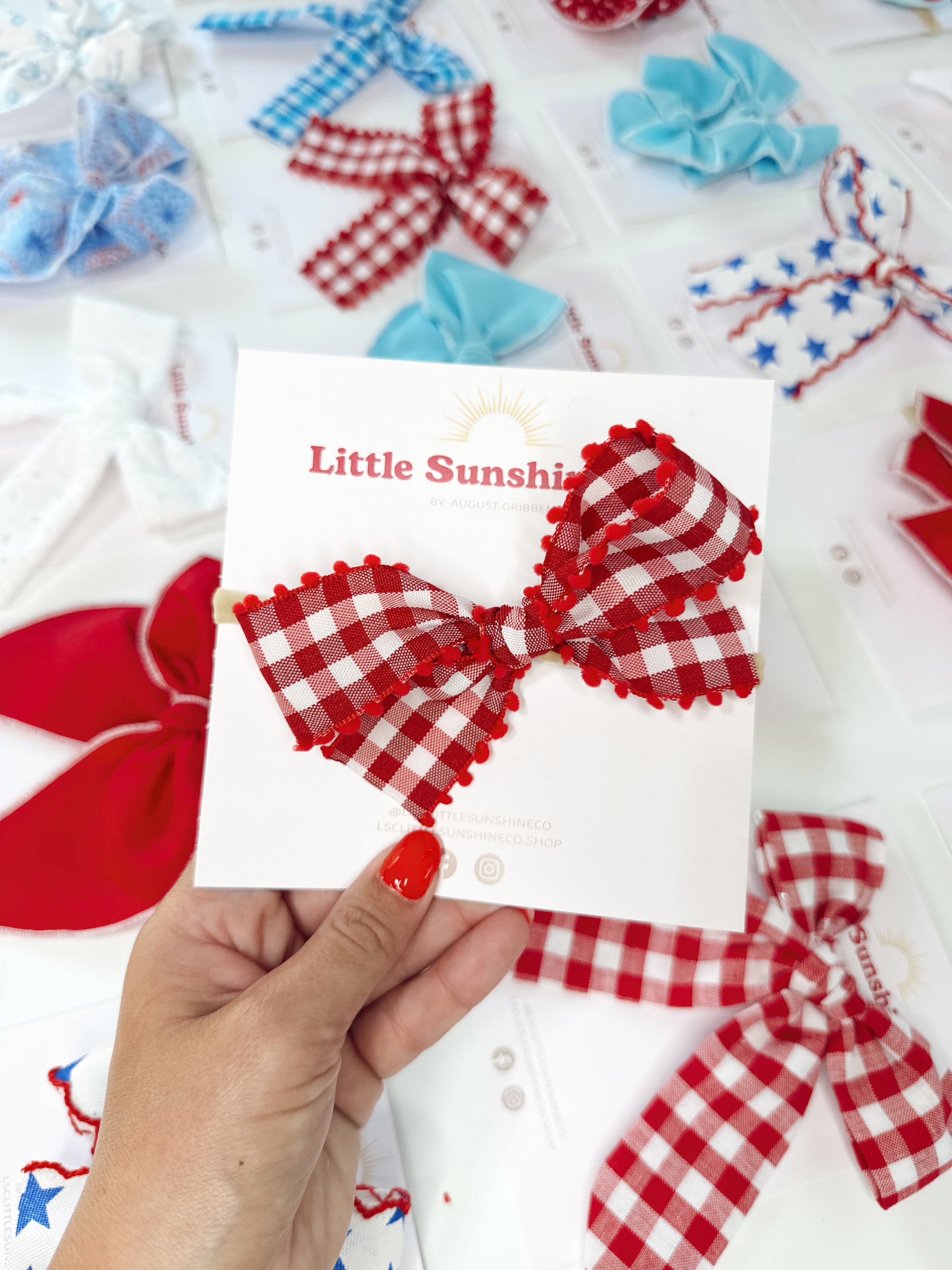 Firecracker Picnic Hair Bows