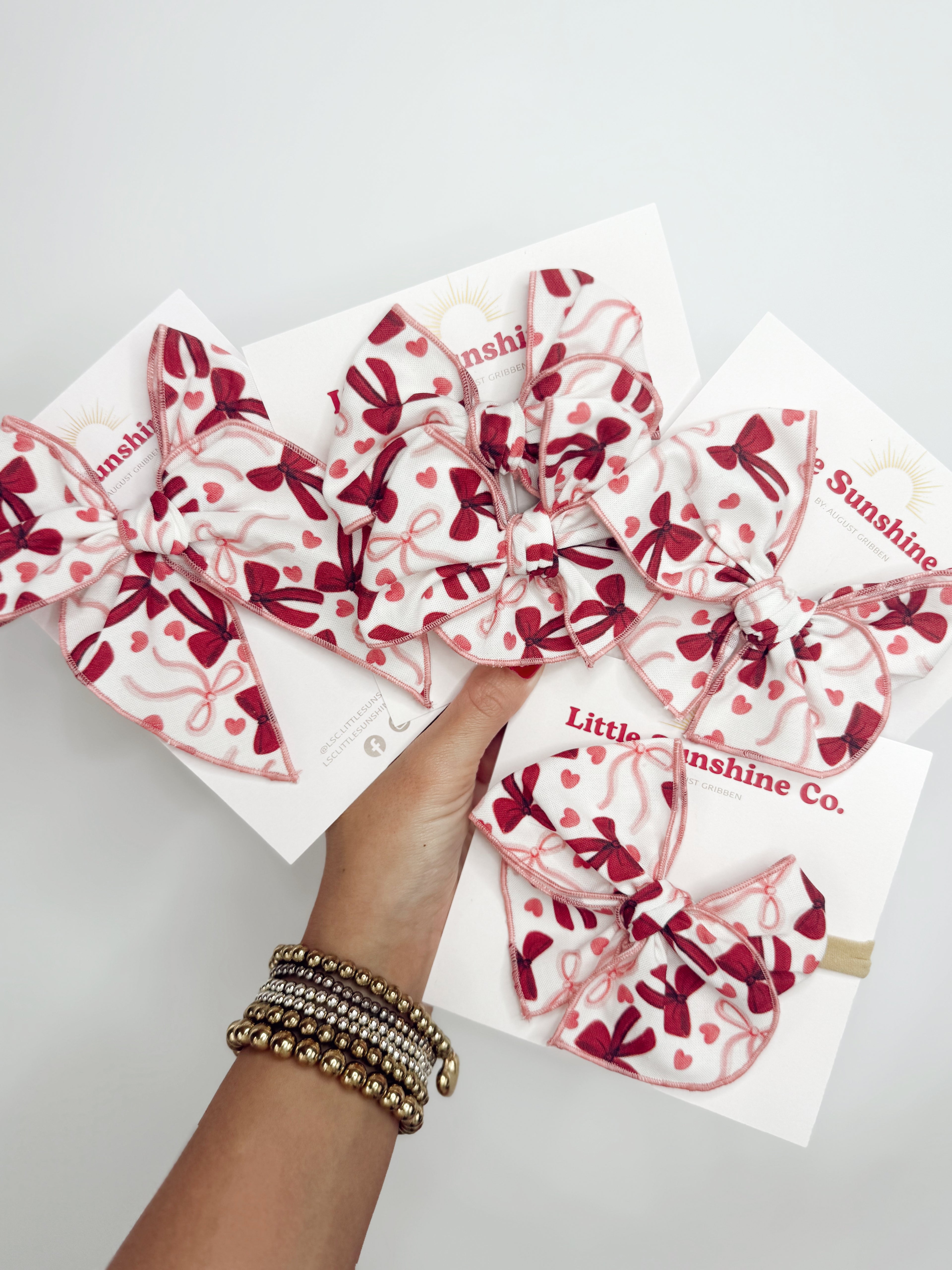 Cupid's Bow Hair Bows