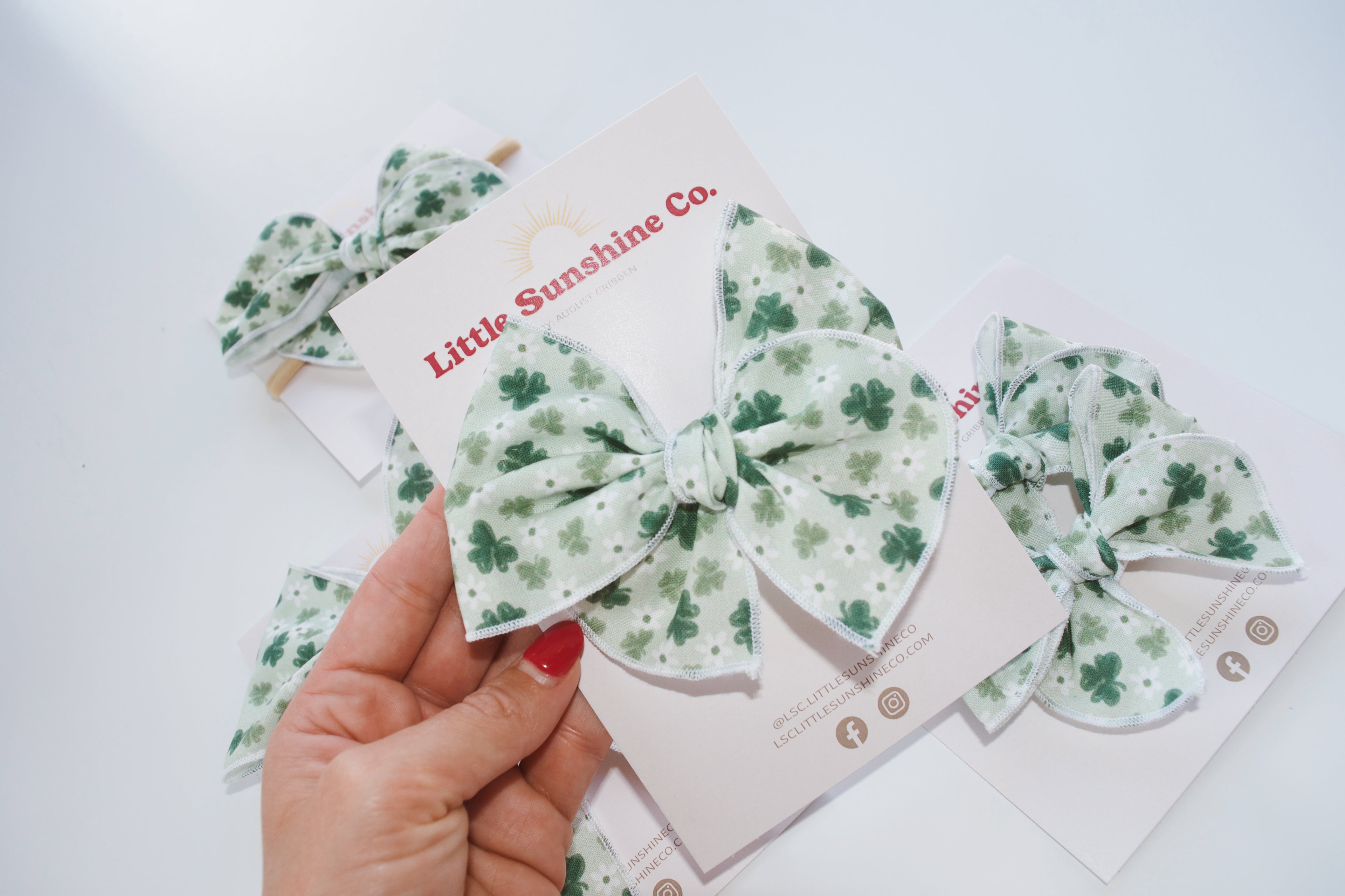 Shamrock Hair Bows☘️