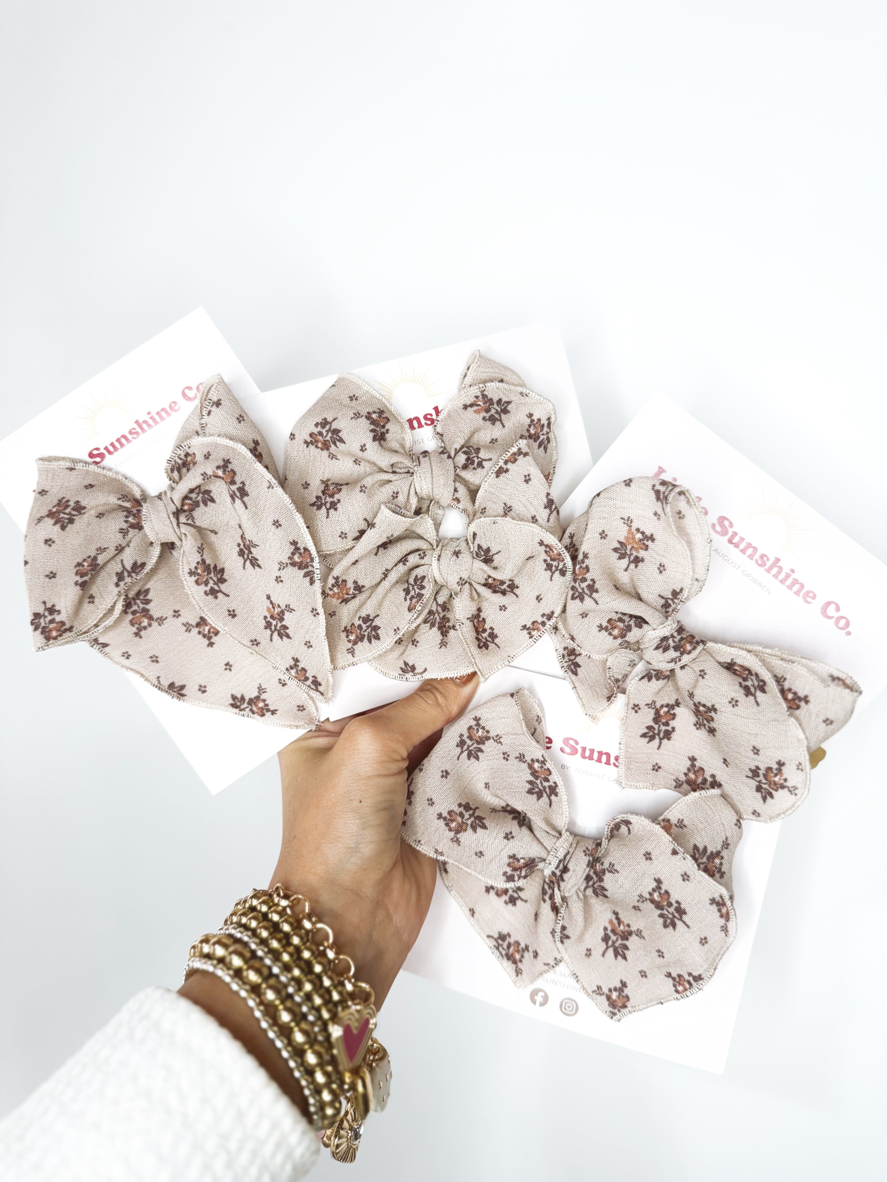 Vintage Meadow Hair Bows