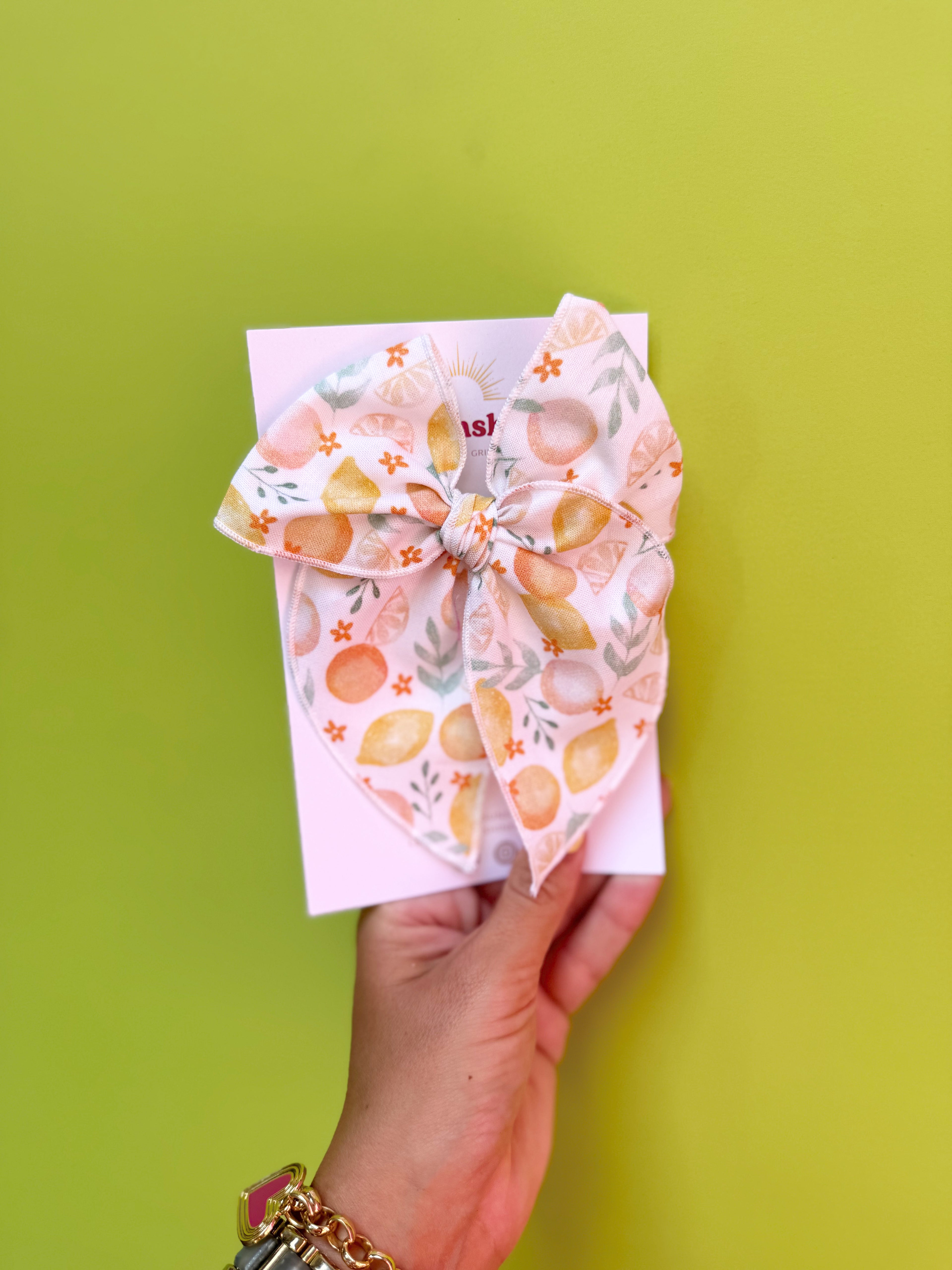 Citrus Breeze Hair Bows 🍊🍋