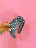 Blueberry Floral Knotted Headband