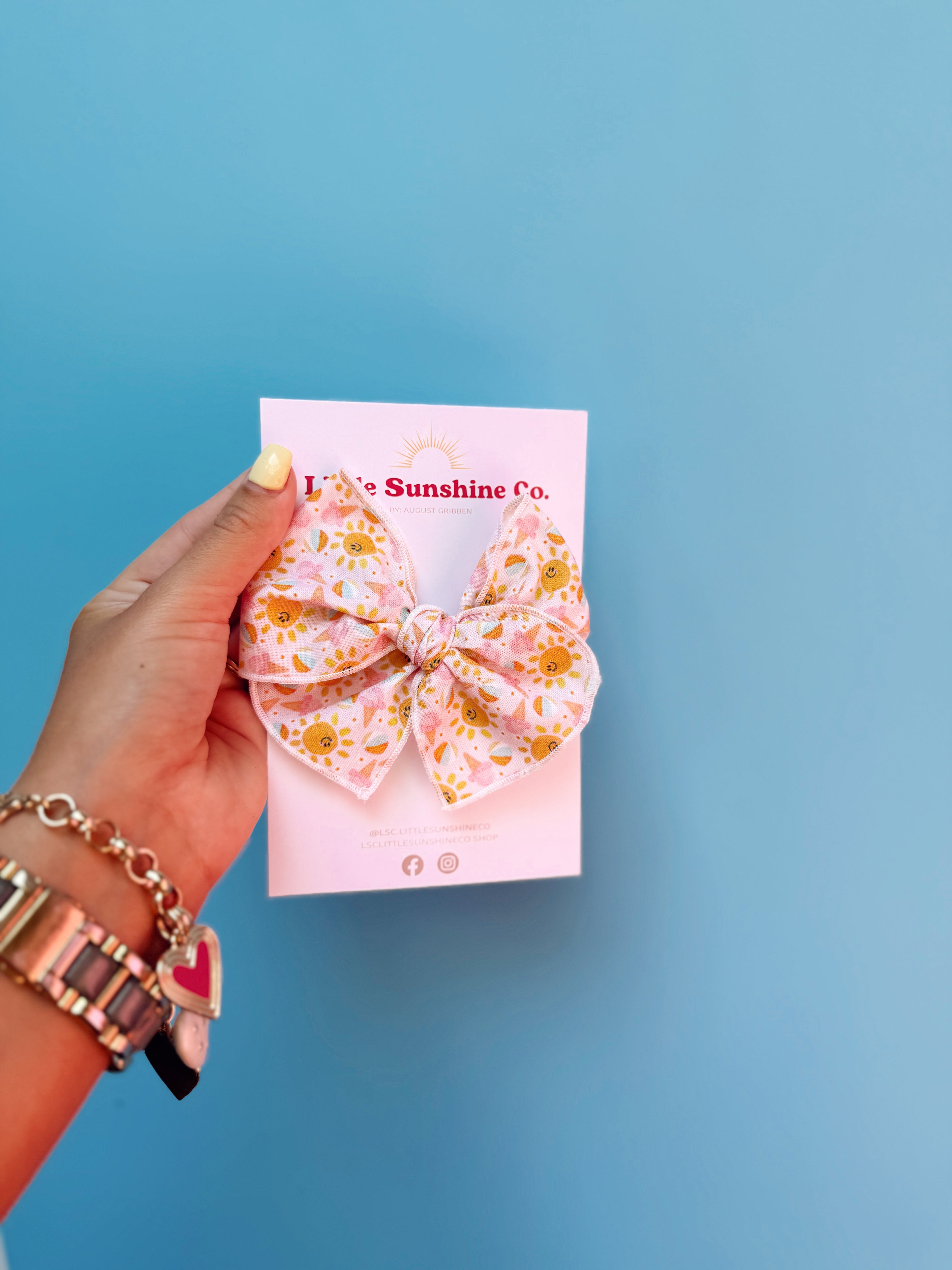 Sunshine Sorbet Hair Bows ☀️🍦⛱️