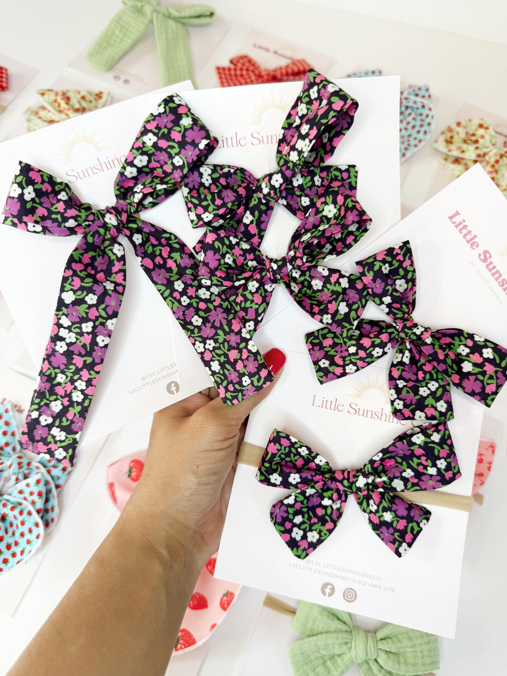 Midnight Garden Hair Bows 🪴